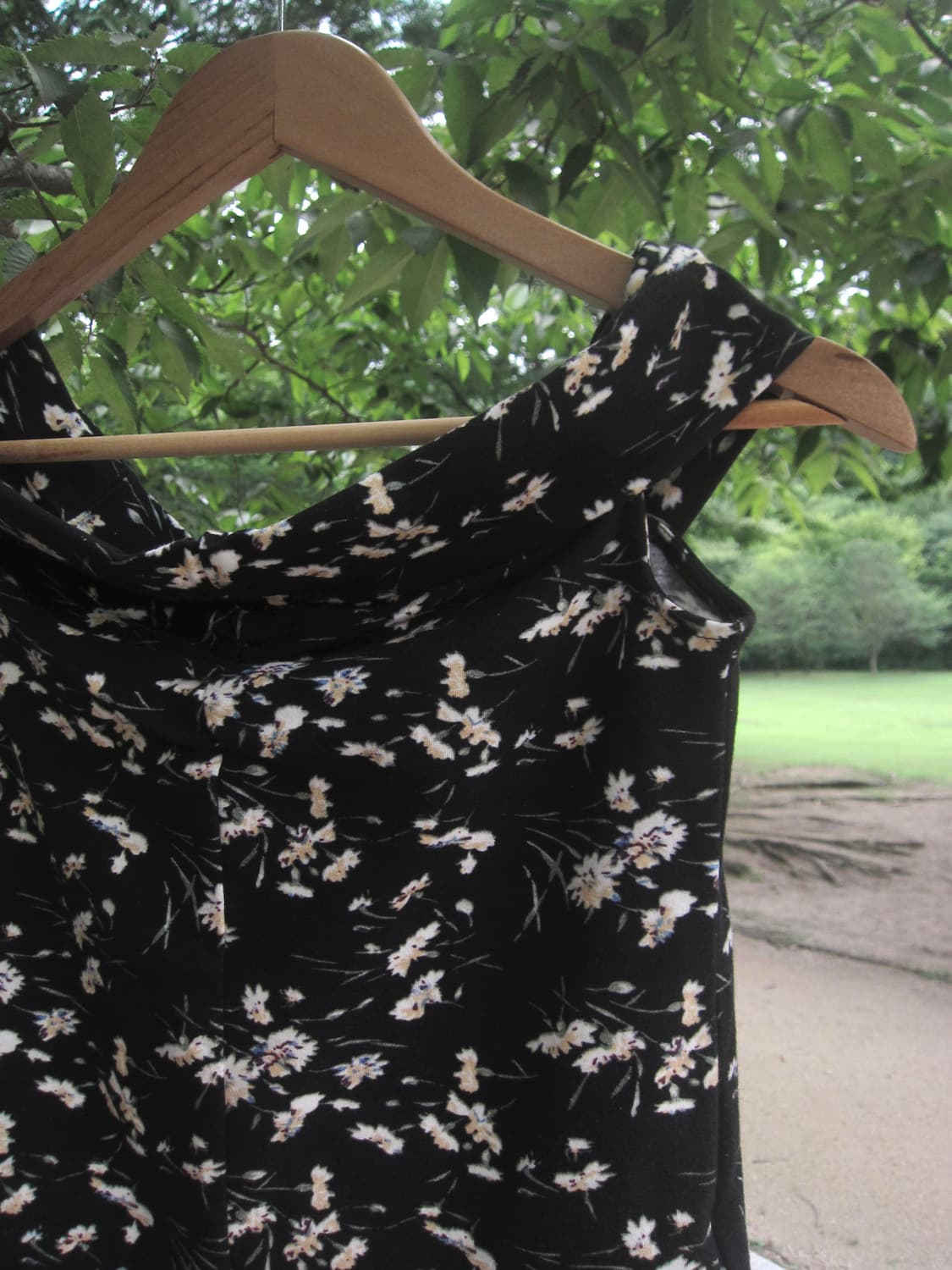 vintage flower off-shoulder top 상품이미지4