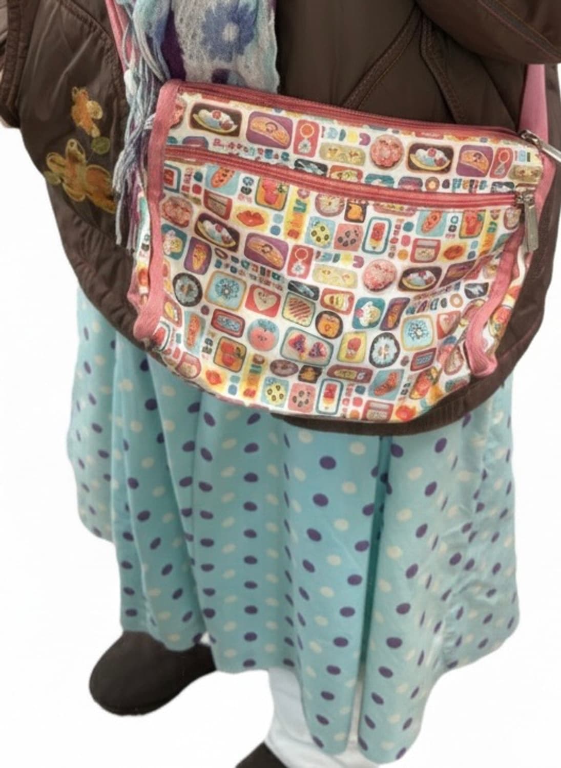 빈티지 키치 패턴 크로스백 상품이미지1