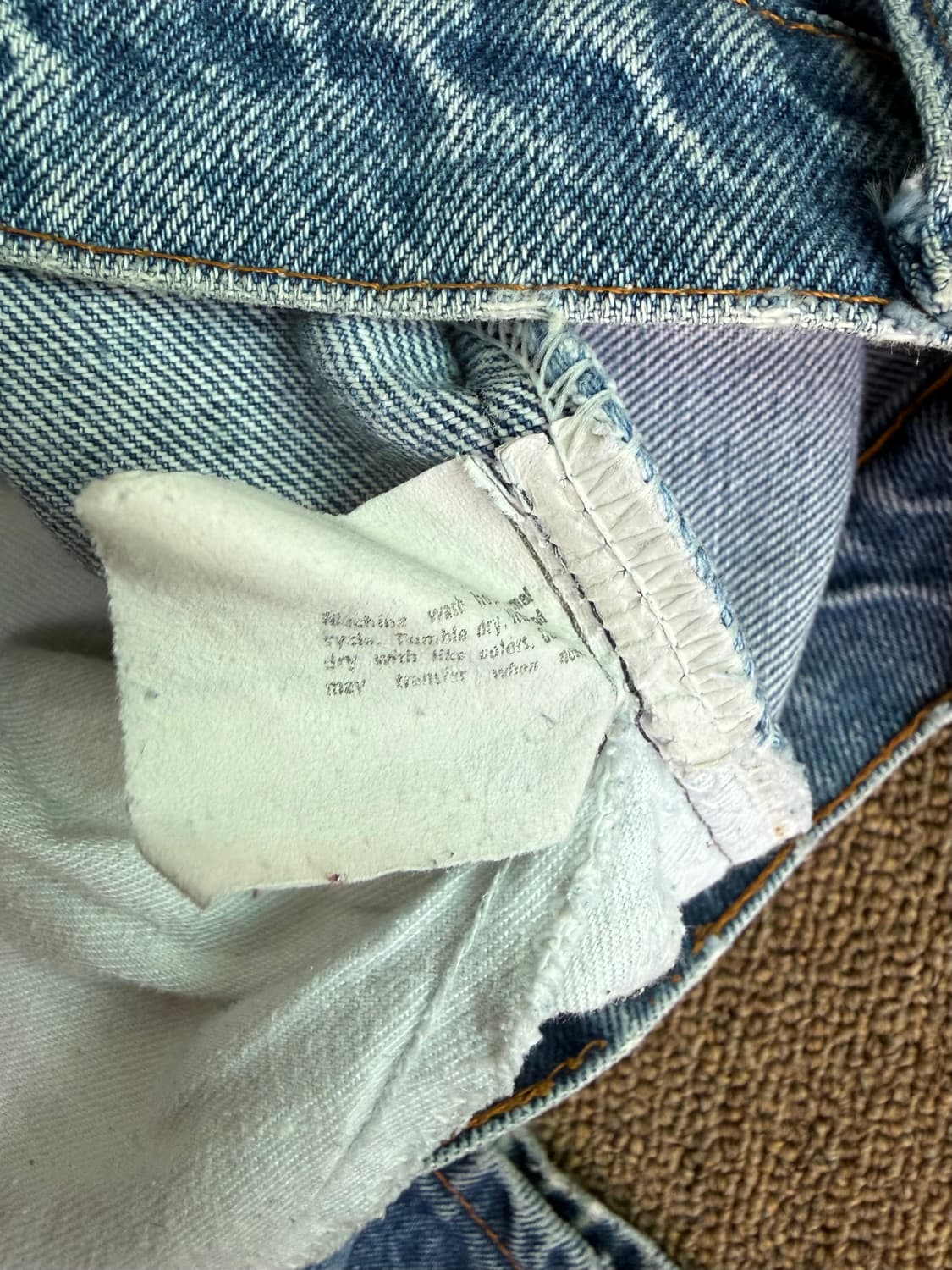 90s Made in usa Levis 505리바이스 오렌지탭 데님팬츠 상품이미지6