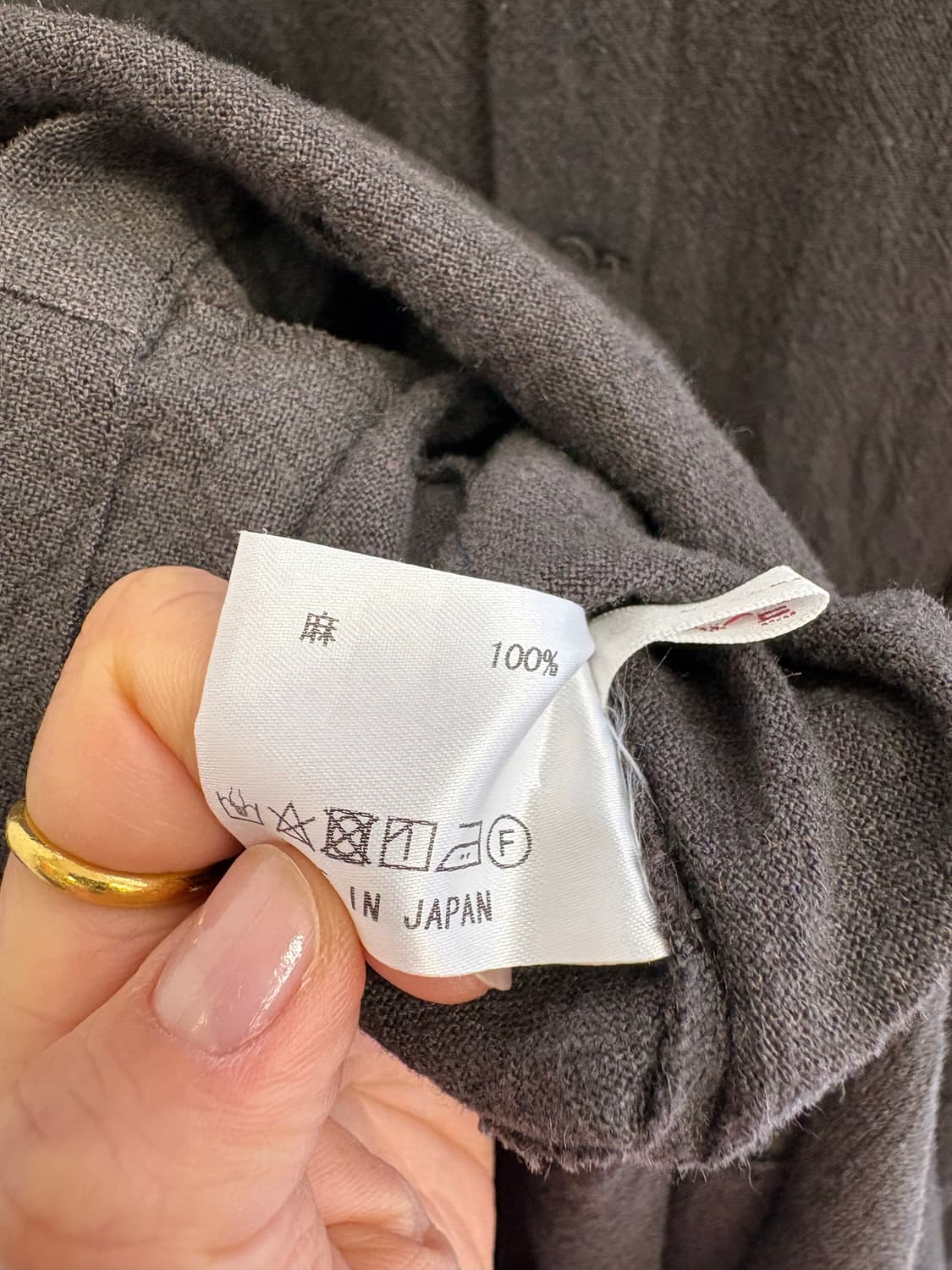 HIBI 다크브라운 린넨 클래식 롱 원피스 JPN  상품이미지6