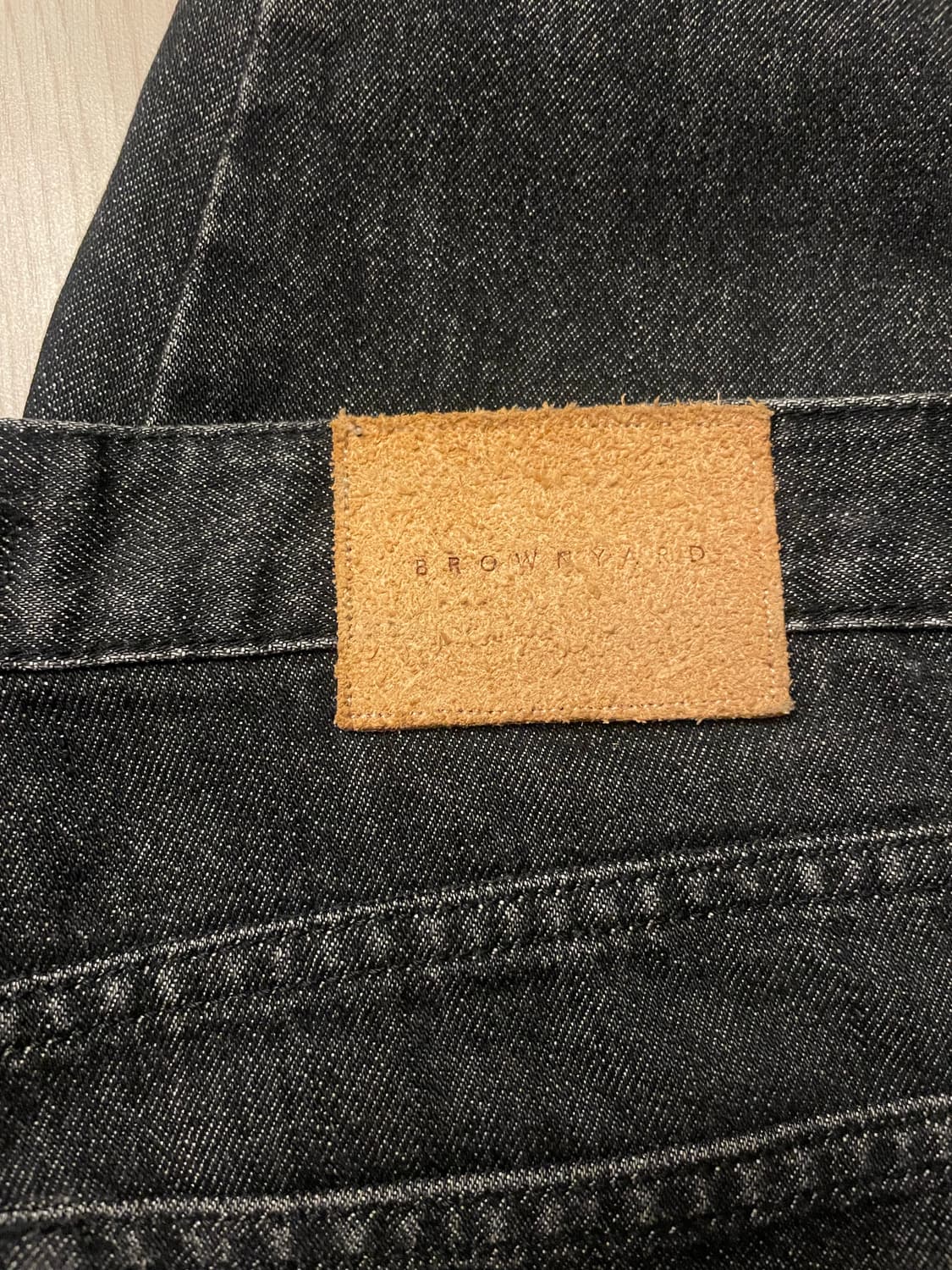 [1] 브라운야드 레귤러데님 블랙 상품이미지4