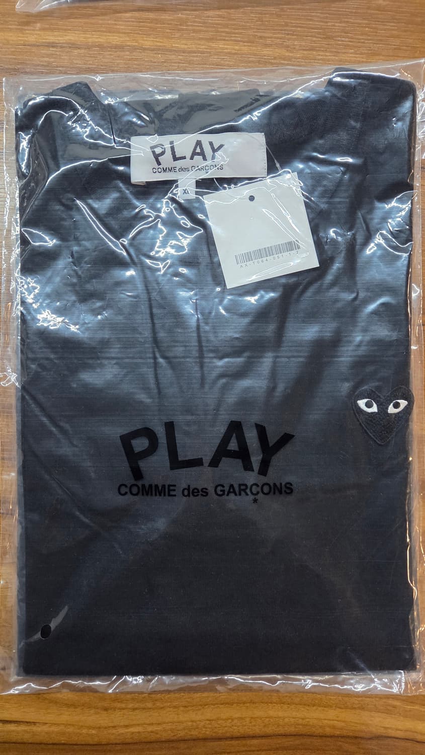 (새상품/정품)꼼데 하트와펜 반팔티 블랙XL 상품이미지1