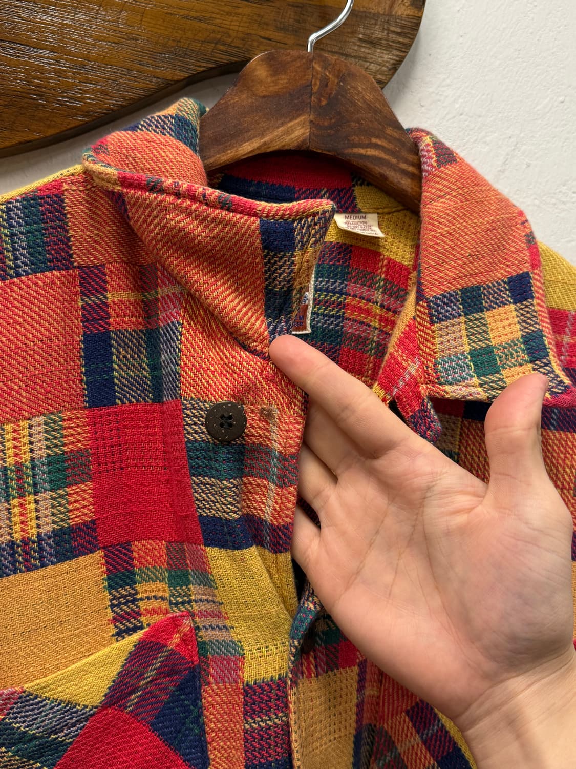 L) Made in India Cotton Patchwork Shirt 상품이미지3