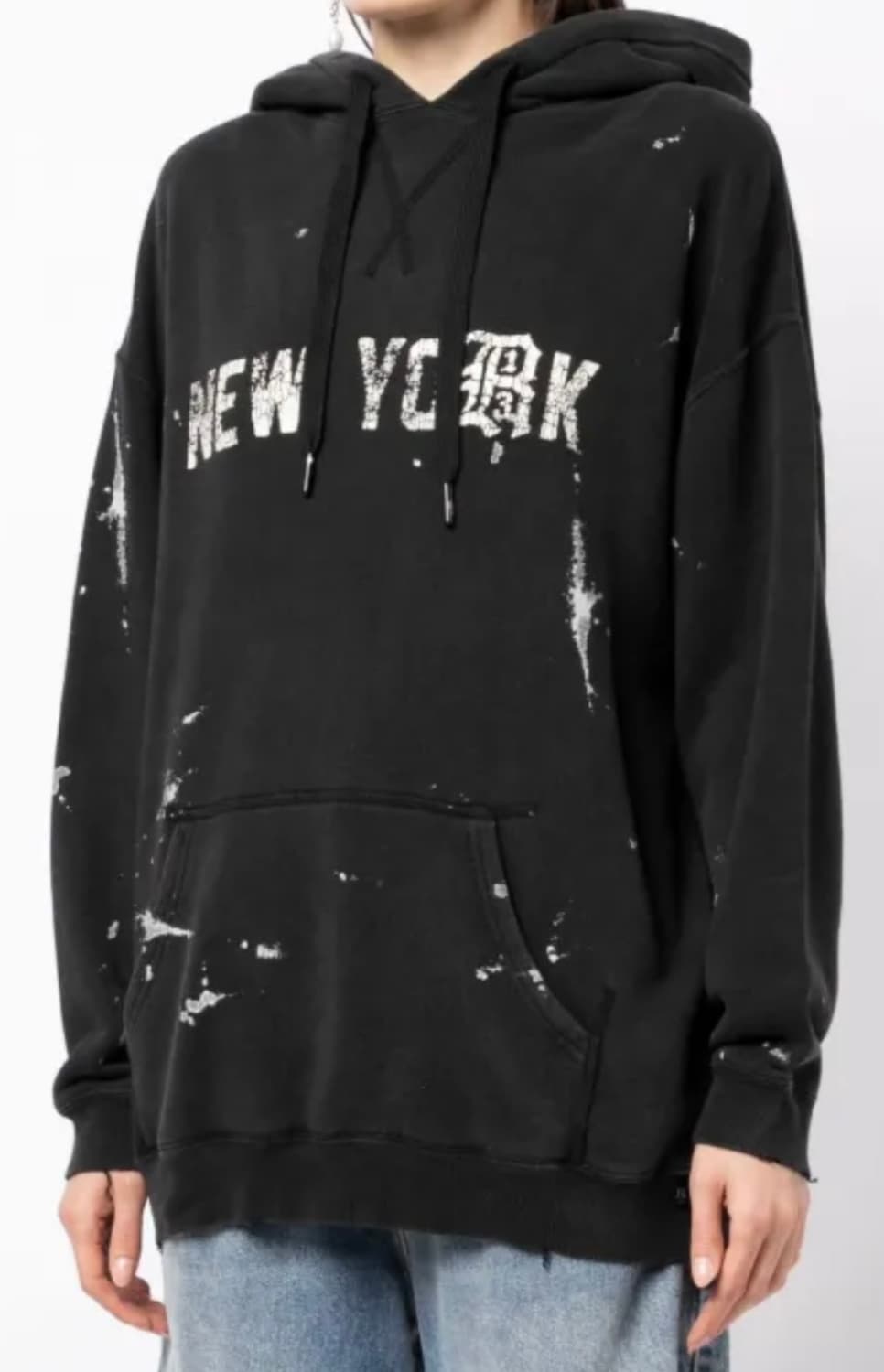 R13 뉴욕로고 후드티 상품이미지1