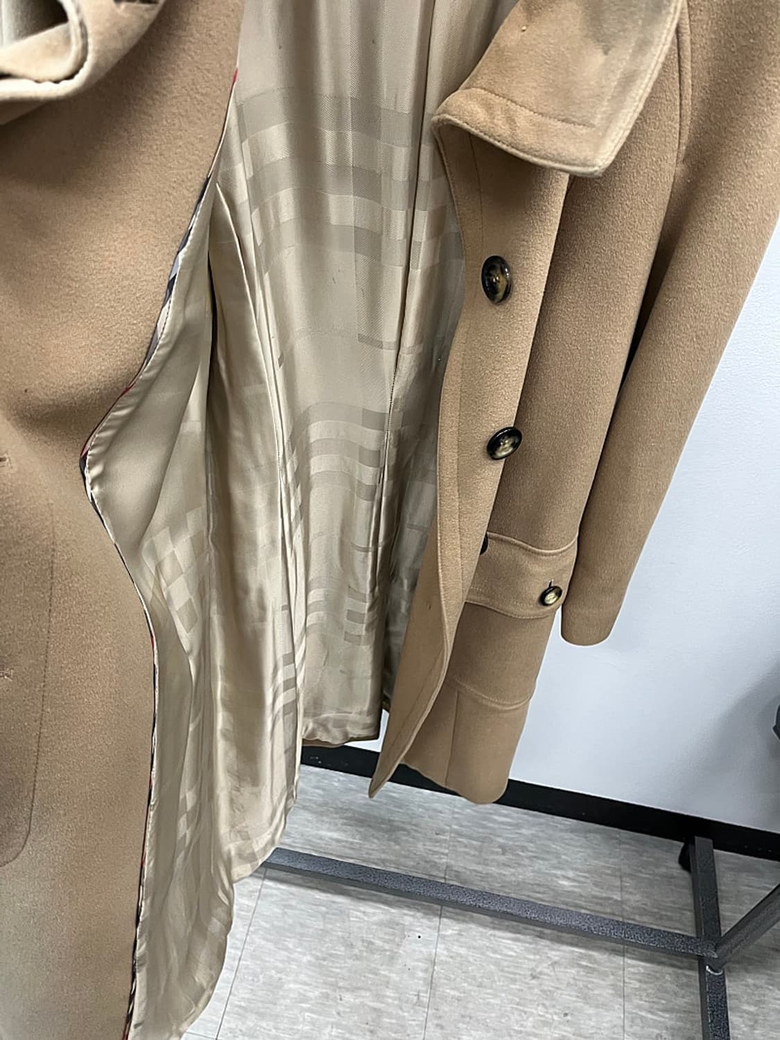 여) 버버리 카멜 캐시미어 코트 상품이미지6