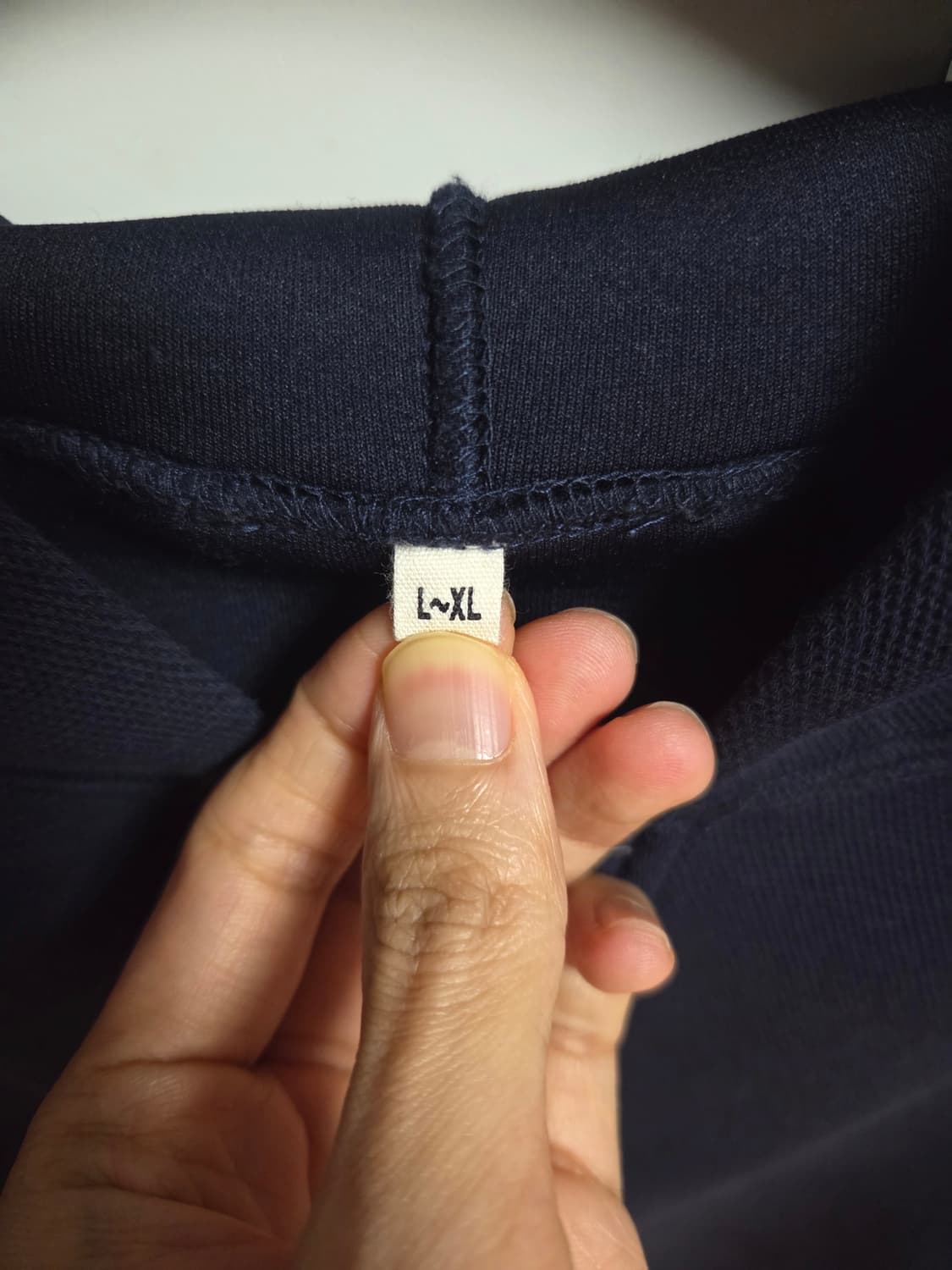 무인양품 무지 LABO 후드집업 네이비 L-XL 상품이미지3