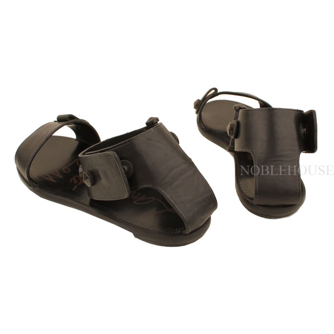 랑방 에떼 블랙 스터드 앵클스트랩 플랫샌들 36 상품이미지5