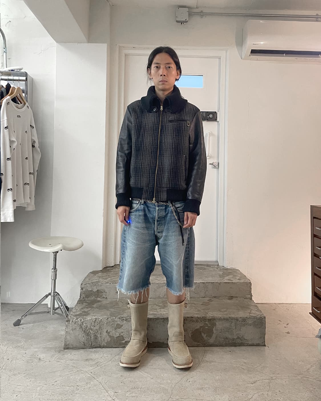 인디언 모터사이클 멜톤 울 자켓 / 40 상품이미지7