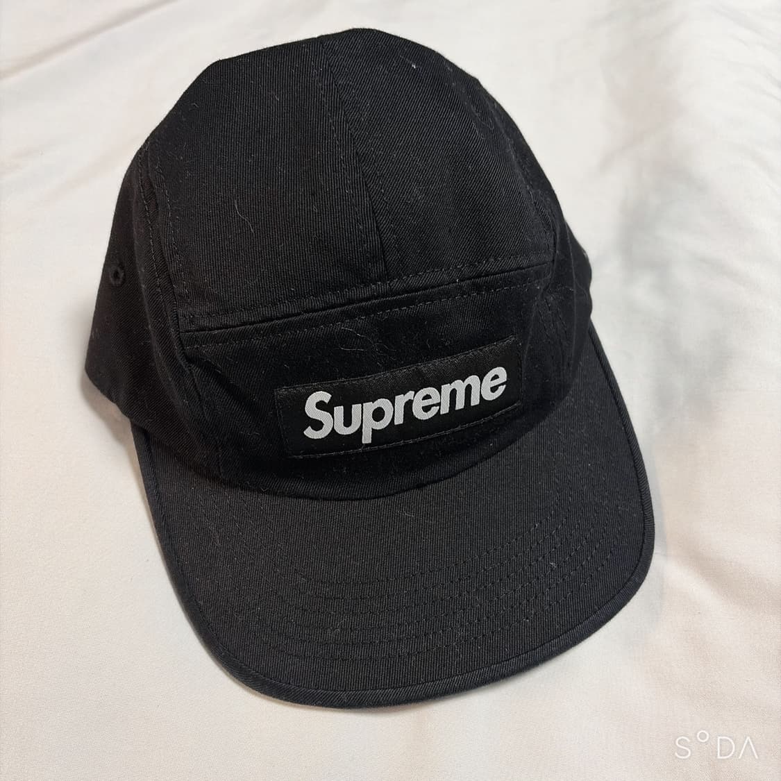 슈프림 워시드 치노 트윌 캠프캡 블랙 - 23fw 상품이미지1