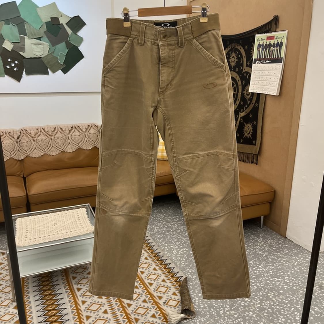 오클리 스트릿 캐주얼 빈티지 펑크 패치워크 바지 28인치 C10963 상품이미지3