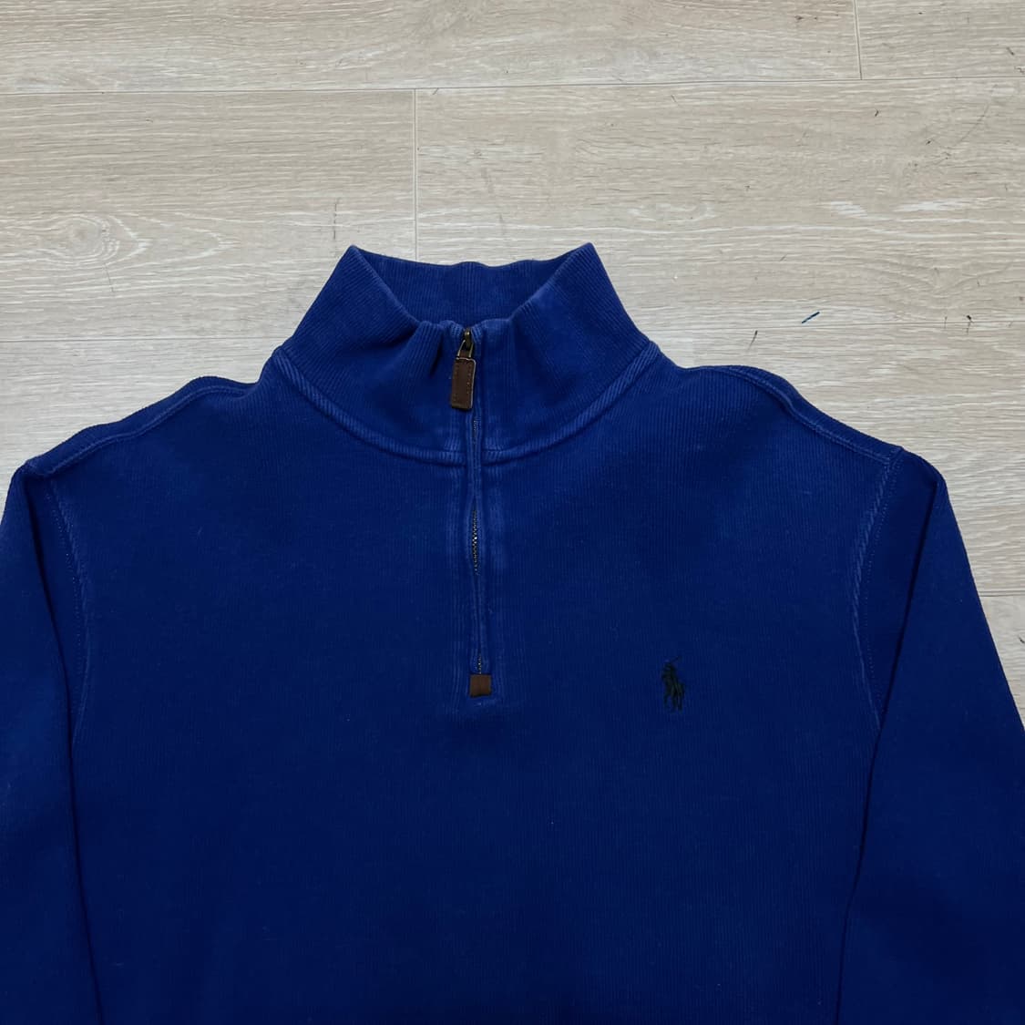 폴로 랄프로렌 스몰포니 하이넥 반집업 니트 [블루] S/90 상품이미지2