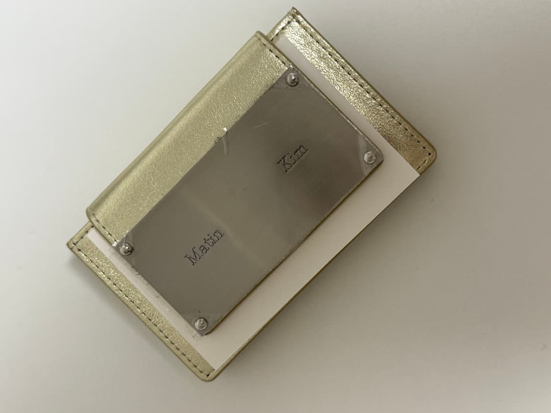 마뗑킴 카드지갑 골드 (미개봉 새상품) 상품이미지2