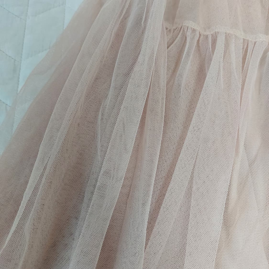 모리걸 핑크베이지 샤스커트 캉캉 롱스커트 상품이미지4