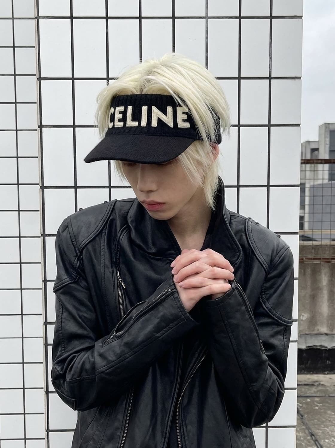 CELINE 로고 바이저 캡 상품이미지1