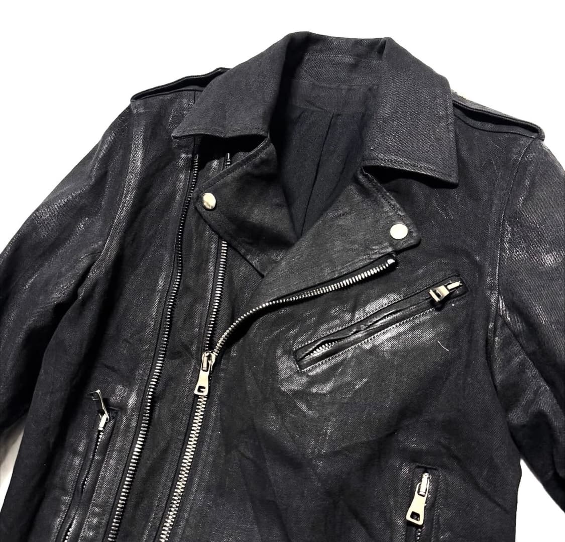 발망 - 15SS 왁스 코팅 바이커 자켓 상품이미지2
