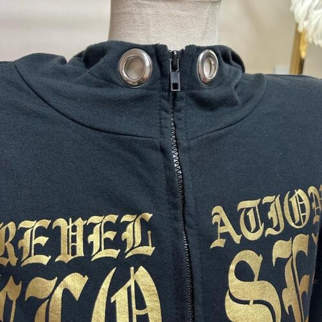 Blue strive y2k gal punk hood jp 상품이미지6