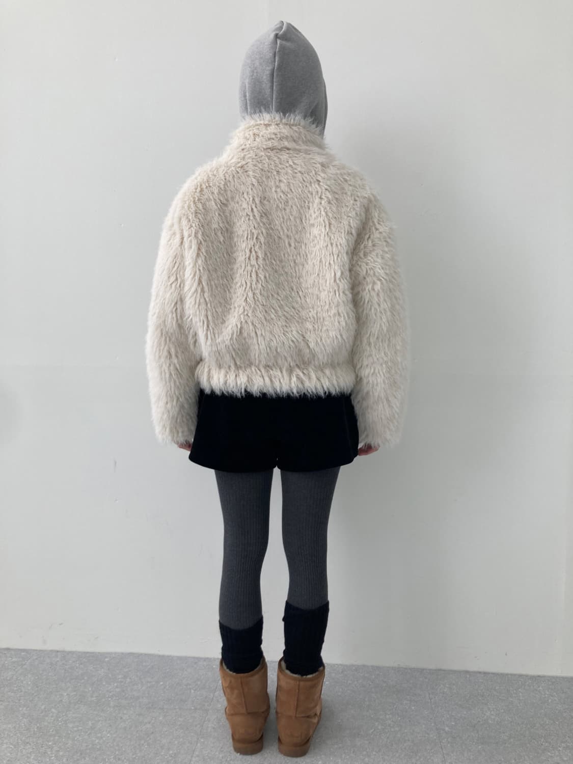 크림빌라 시어링 퍼자켓 (새상품) 베이지1,아이보리1 상품이미지5