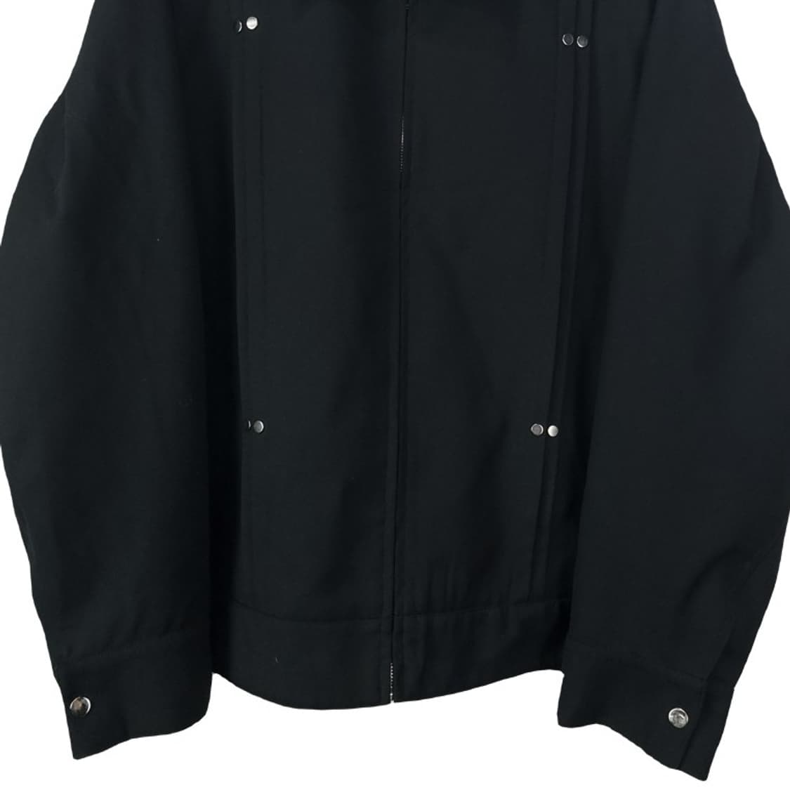 [빈티지] 턱 라인 오버핏 블루종 자켓 블랙 M18760 상품이미지5