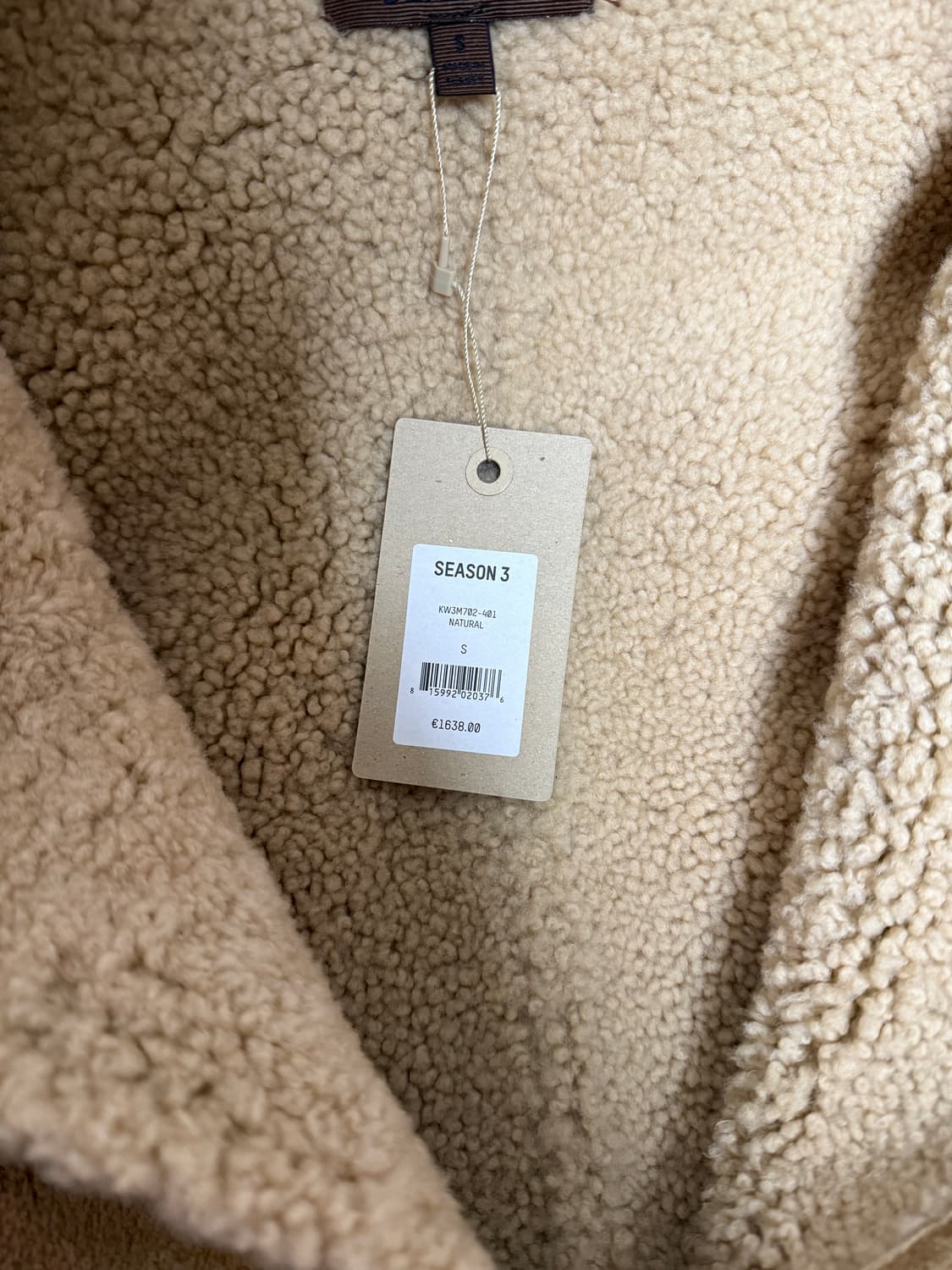 이지 시즌3 무스탕 내츄럴 베이지 S사이즈 상품이미지2