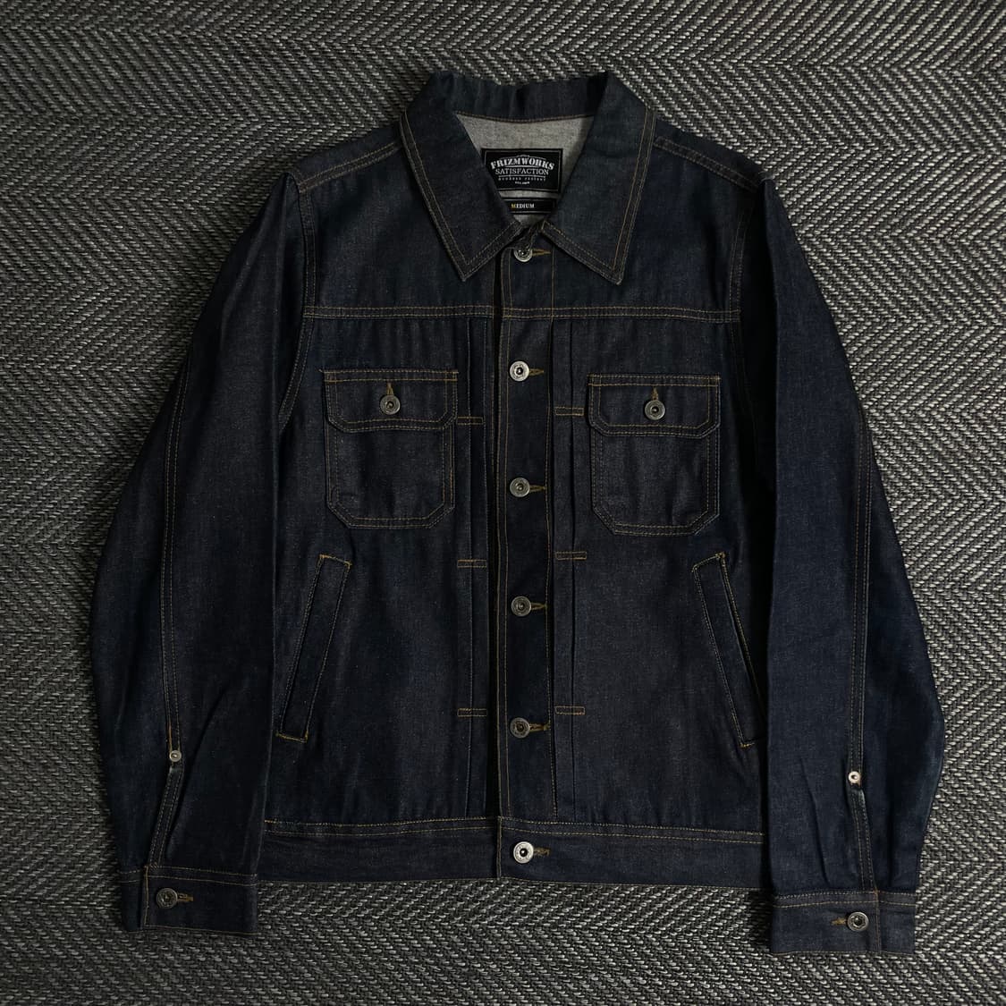 프리즘웍스 아메카지 생지 데님 트러커 자켓y 3040 상품이미지1