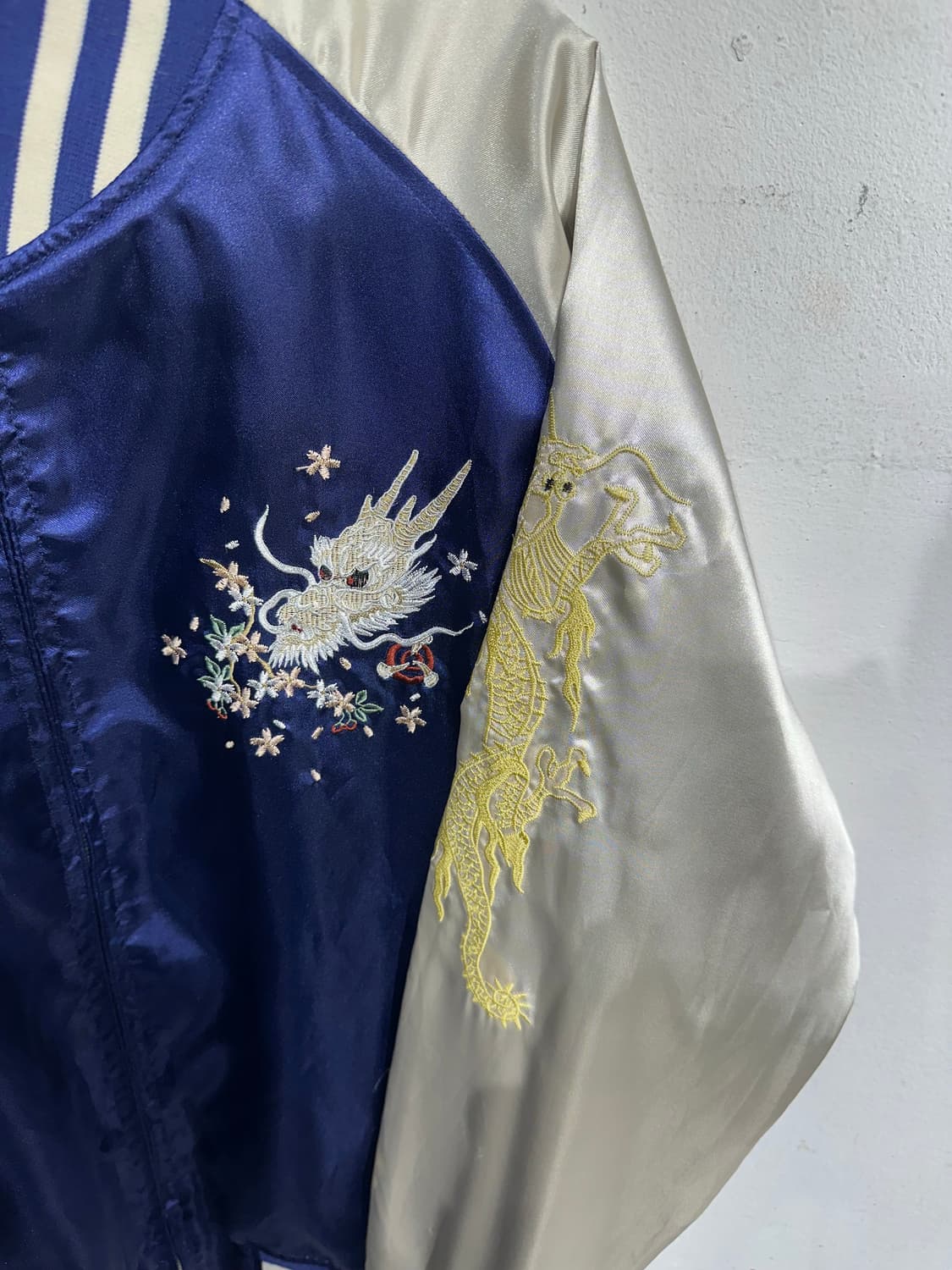 Jpn 일본빈티지 재패니즈 오리엔탈 old 보라 용 스카잔 자켓 상품이미지10