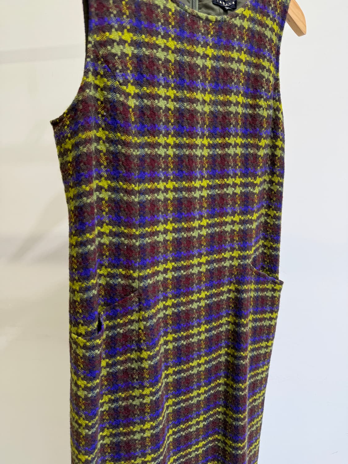 TABASA 울 체크 롱 원피스 상품이미지4