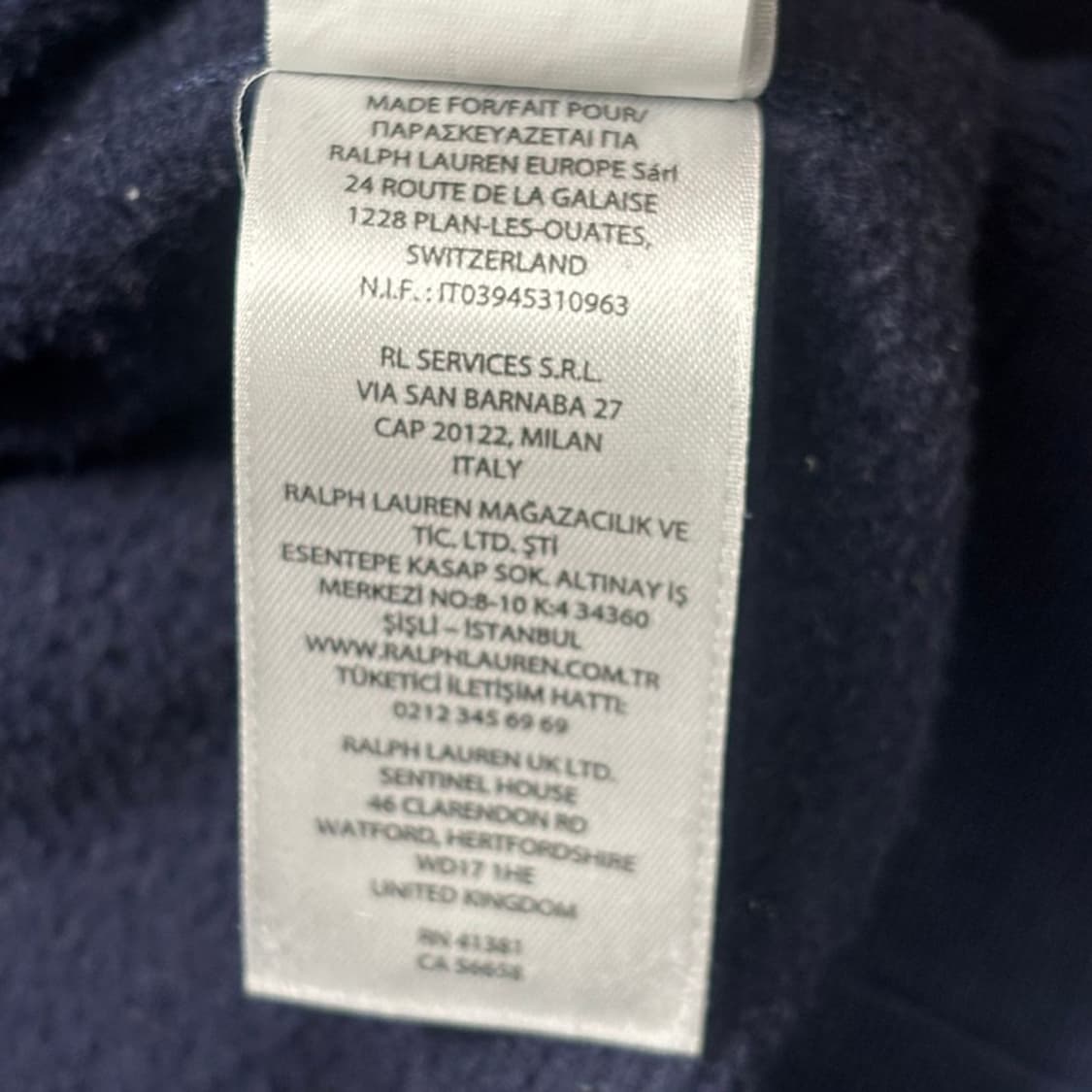 POLO RALPH LAUREN 포니 로고후드티 네이비 XL 상품이미지9