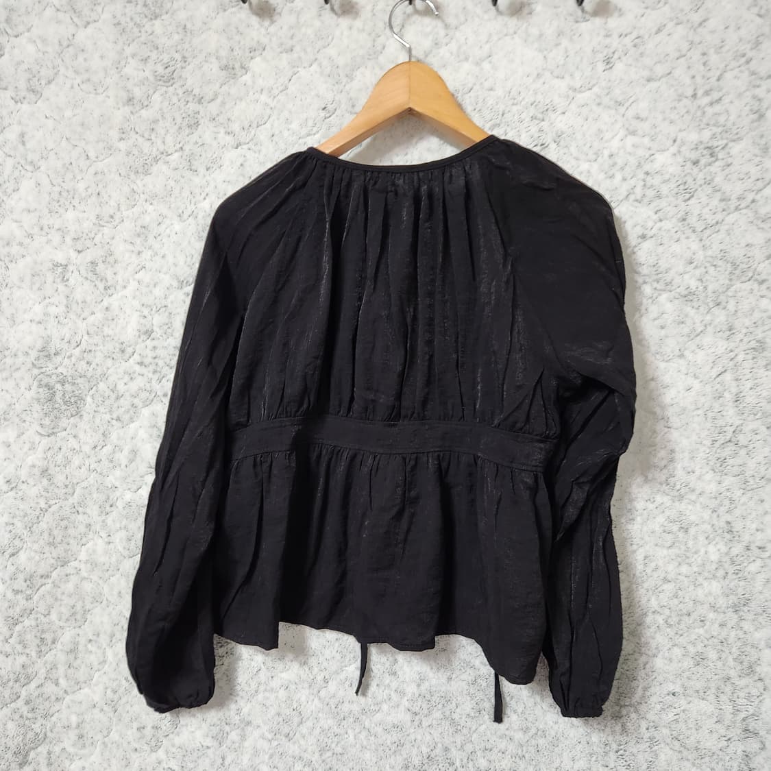 248A [F] 여성 블랙 블라우스 상품이미지3