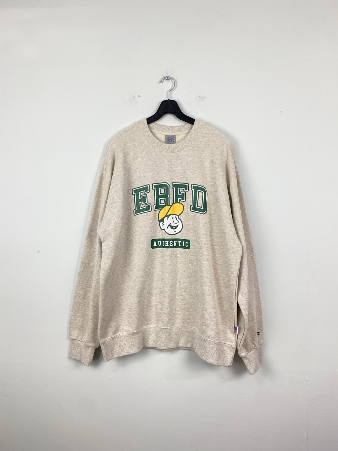 새상품 이벳필드 오트밀 맨투맨 스웻셔츠M 상품이미지1