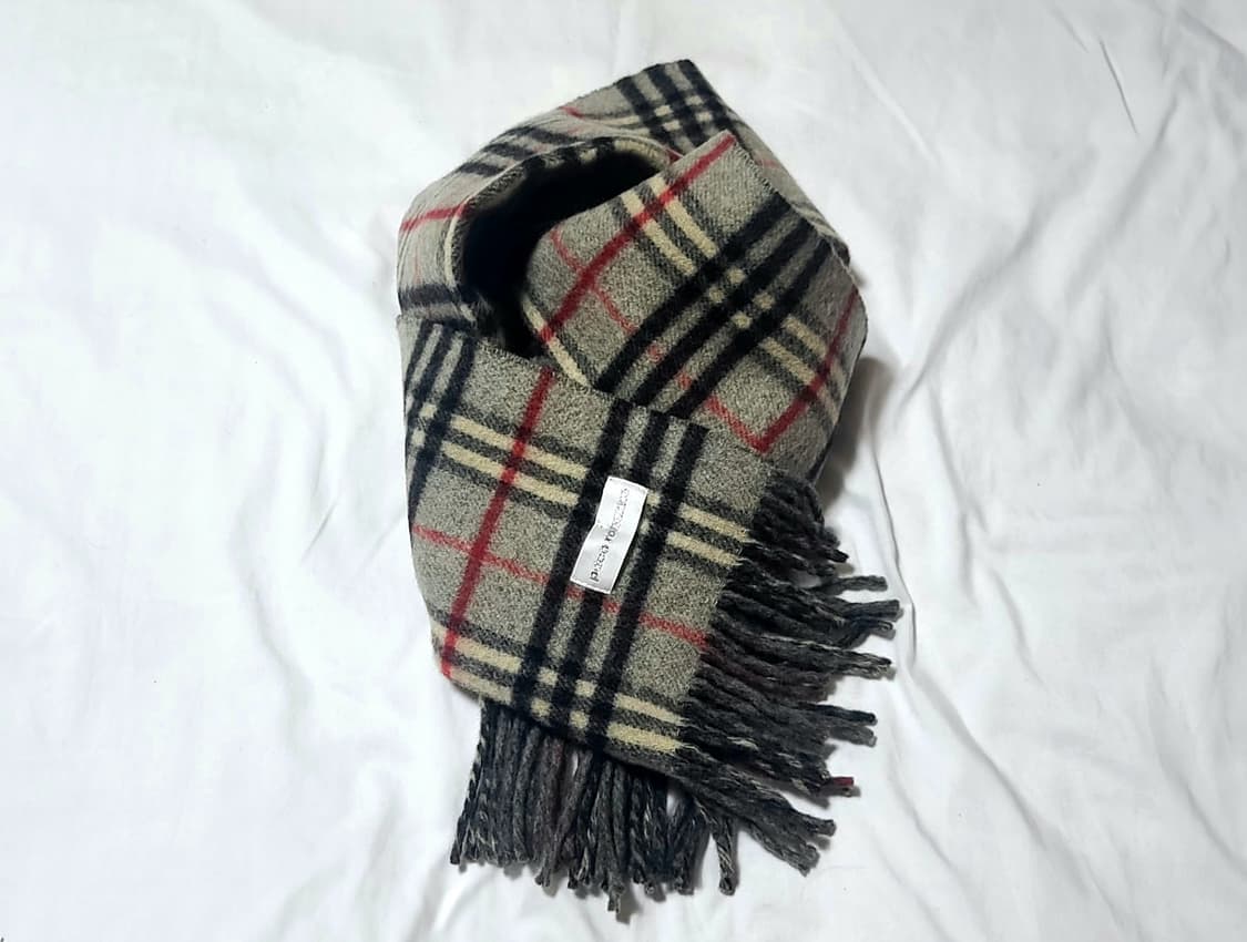 Paco Rabanne 파코라반 타탄체크 양면 울머플러 상품이미지1