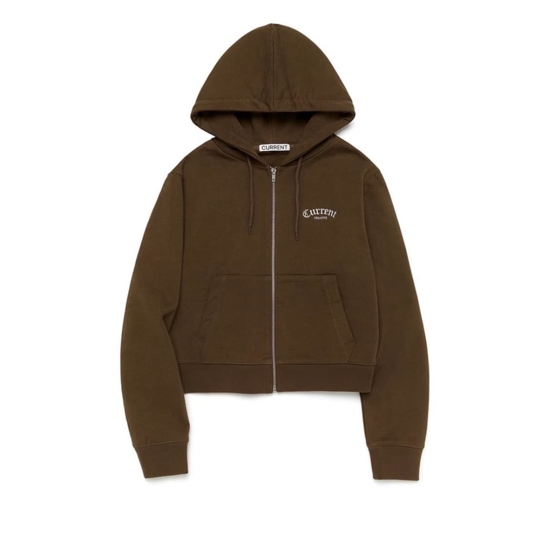 커렌트 후드집업 브라운 상품이미지1