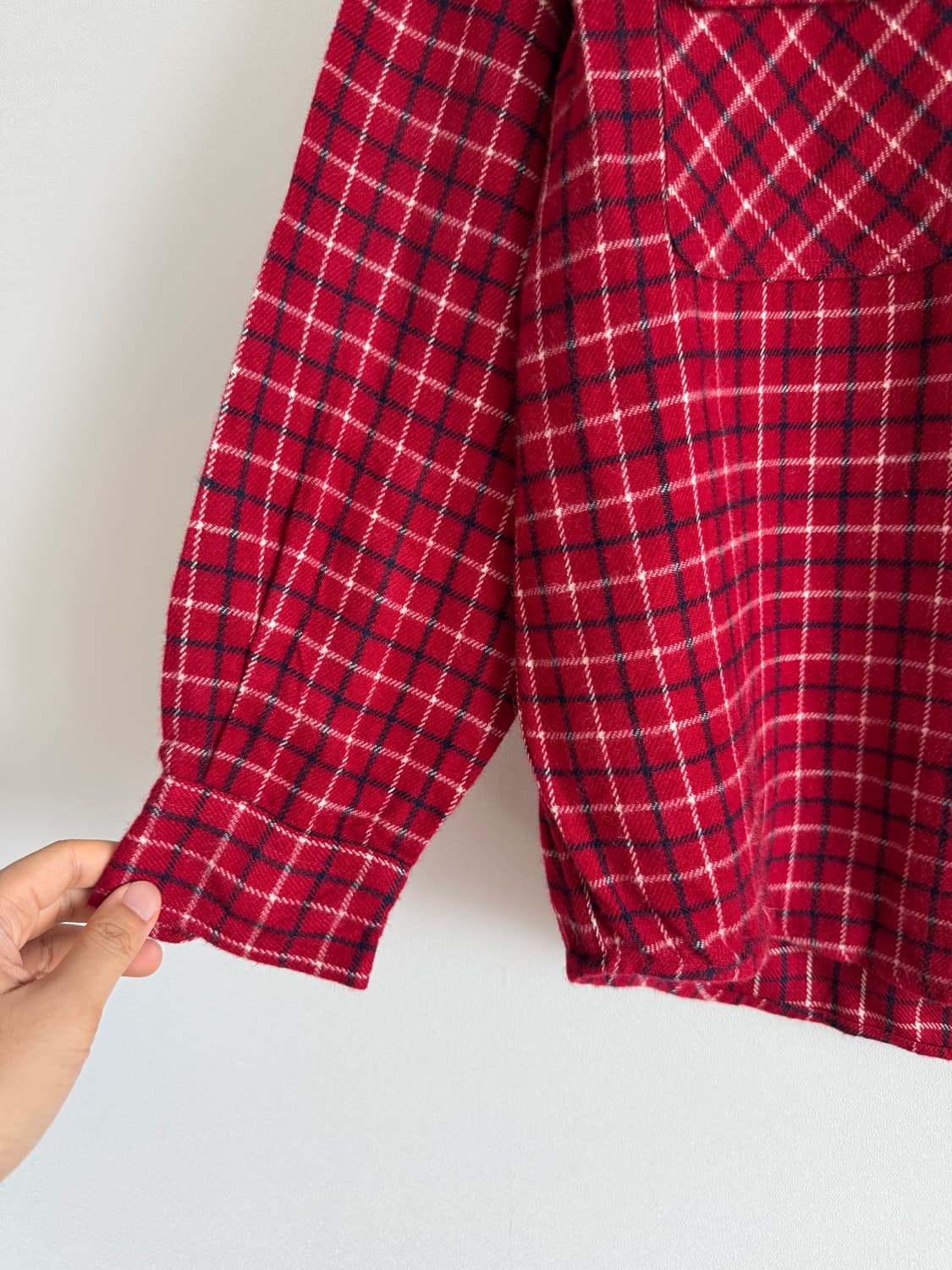 올드 유니클로(UNIQLO) 박스로고 플란넬 셔츠 상품이미지3