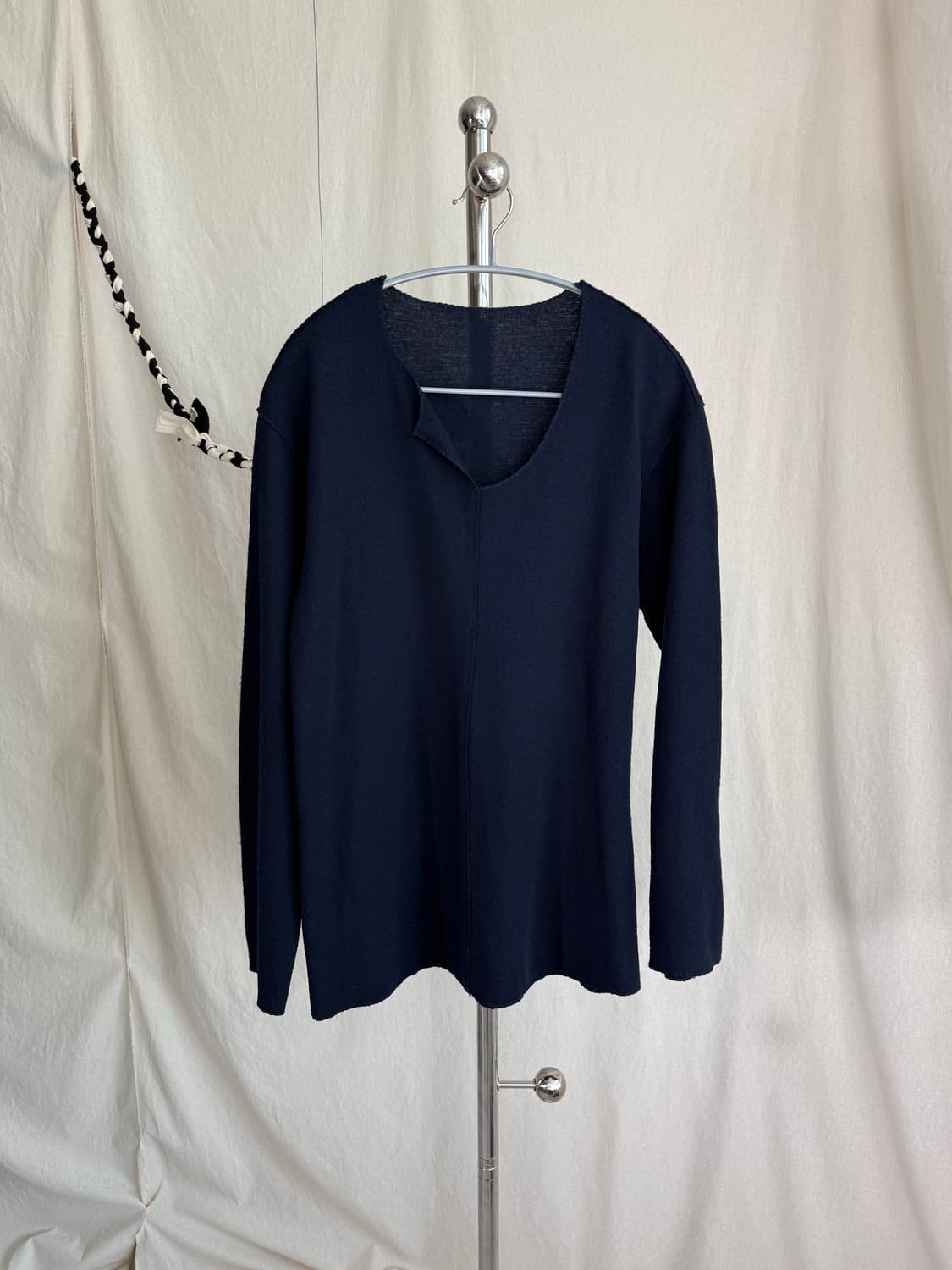 Comme des Garcons 비대칭 절개 니트 탑 상품이미지4