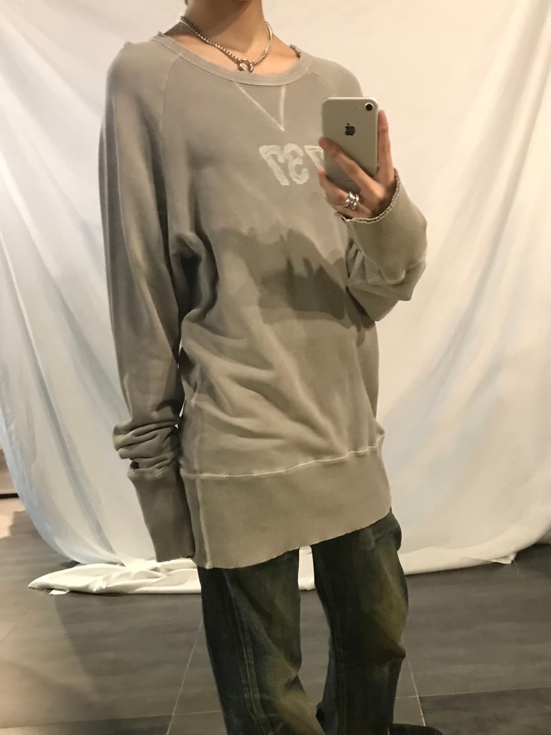 Diesel Luxury Of Dirty 737 Grey Sweatshi 상품이미지8
