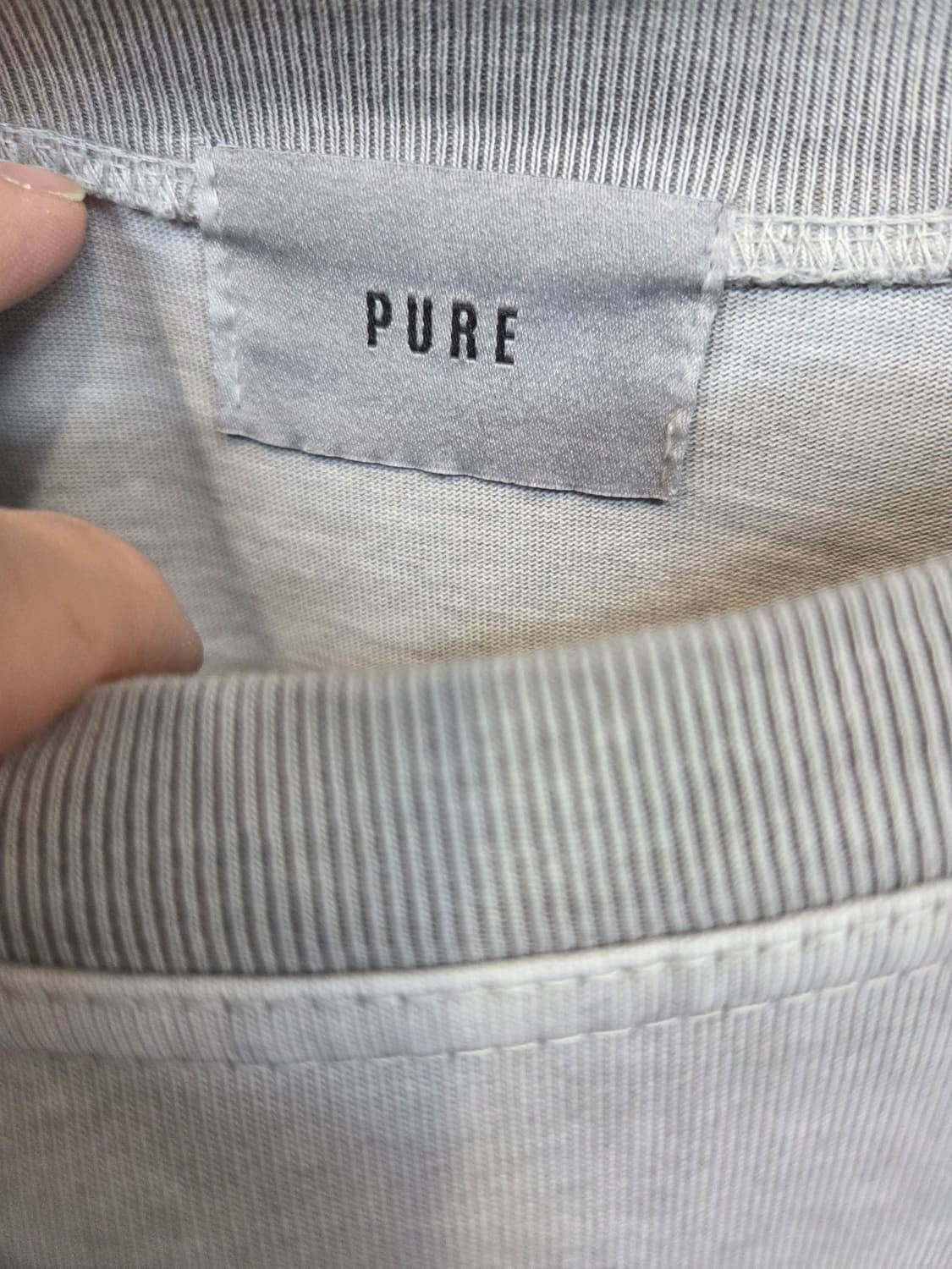 Pure 빈티지워싱 피그먼트 롱슬리브 긴팔 xxl 상품이미지3