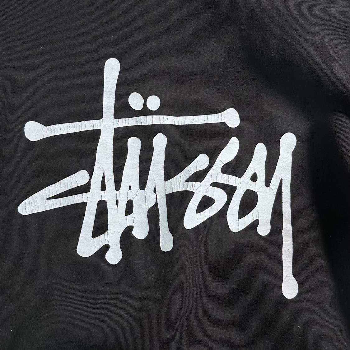 스투시 블랙 스탁로고 후드티  상품이미지6