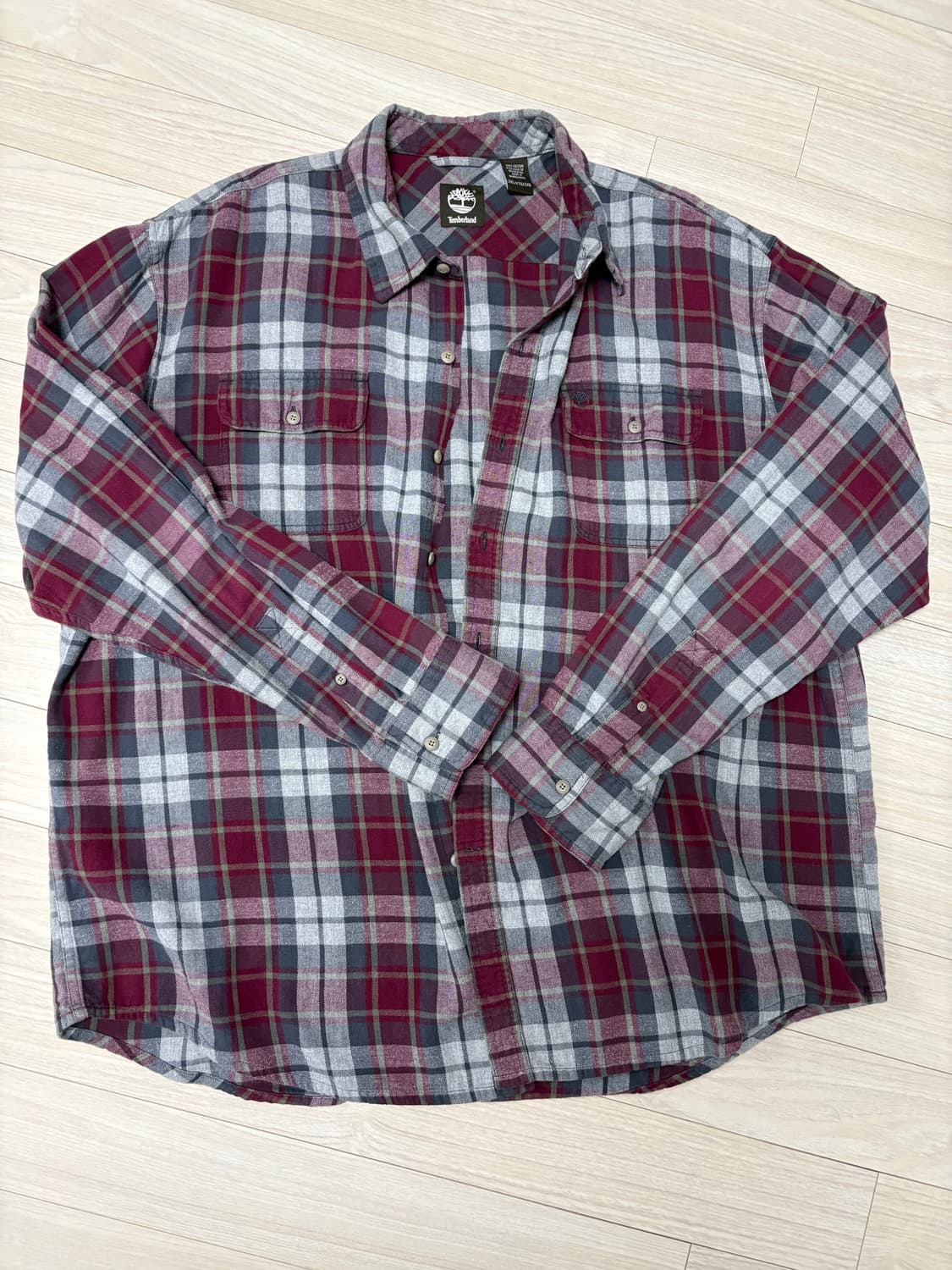 팀버랜드 체크남방 XL 상품이미지1