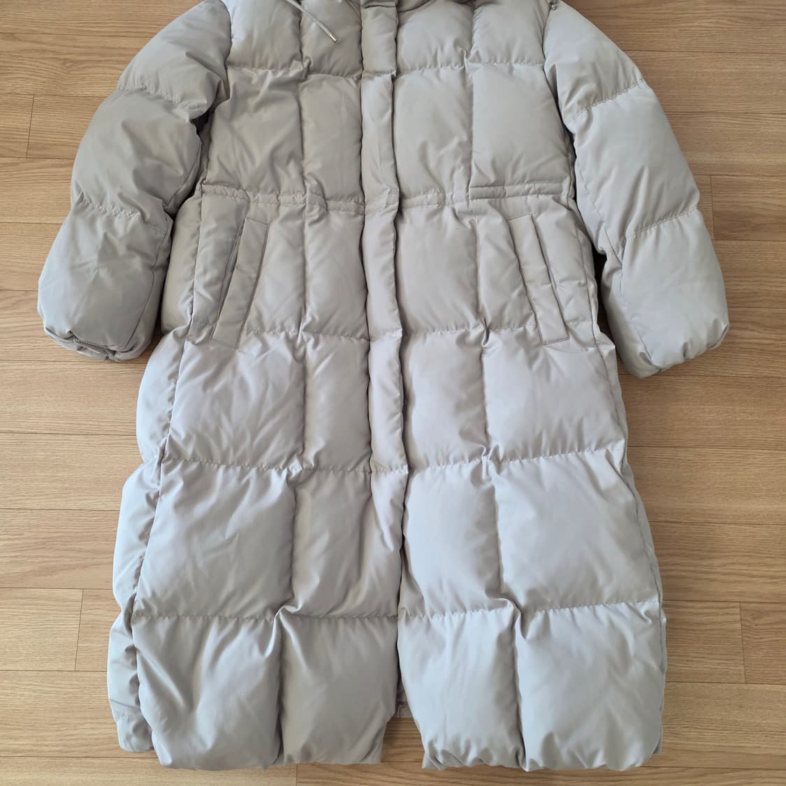 Jucy Judy 여성 폭스퍼 덕다운 롱패딩 상품이미지2