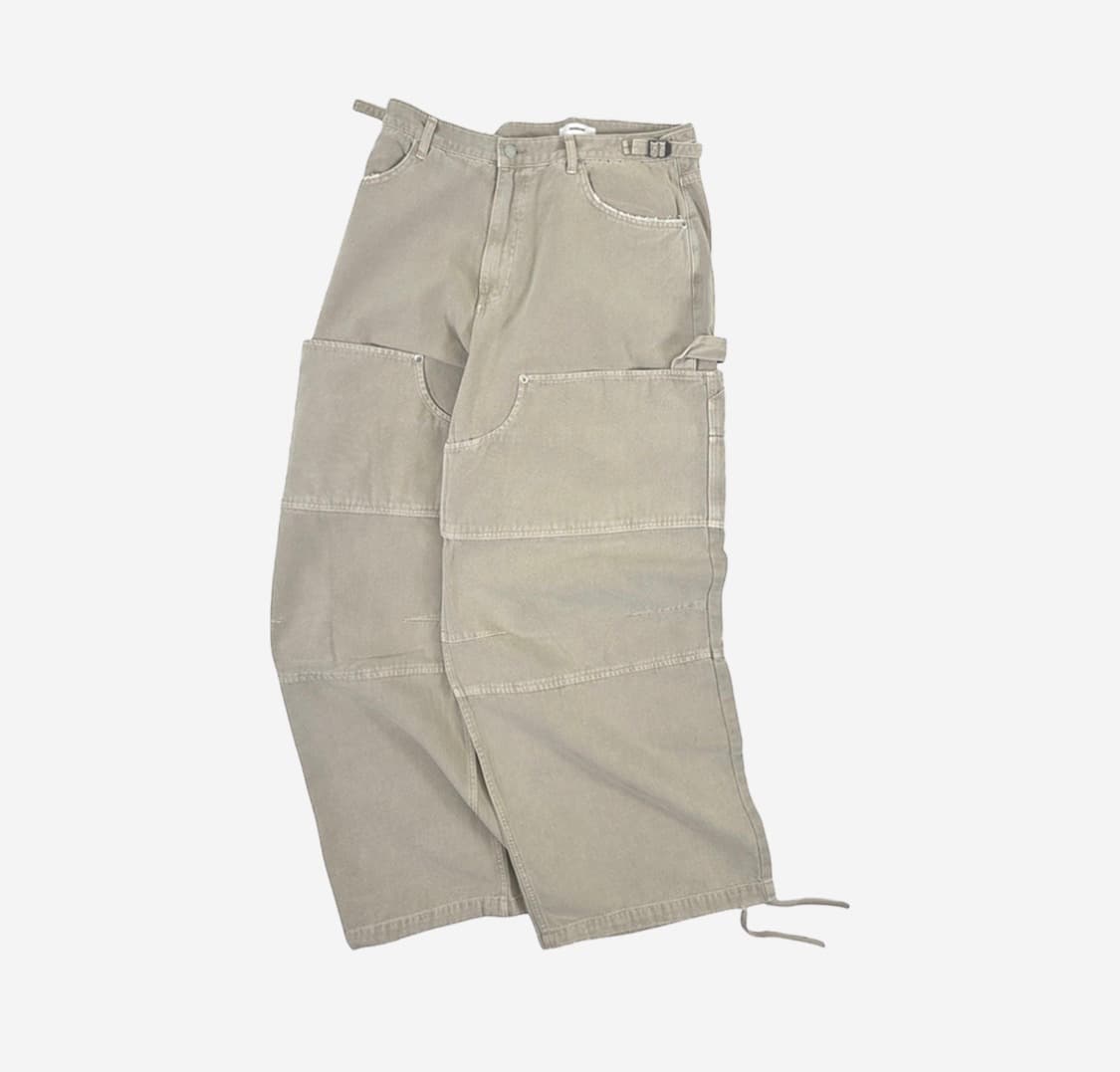 새상품) 논노드 더블니 빈티지 팬츠 베이지 2사이즈 상품이미지1