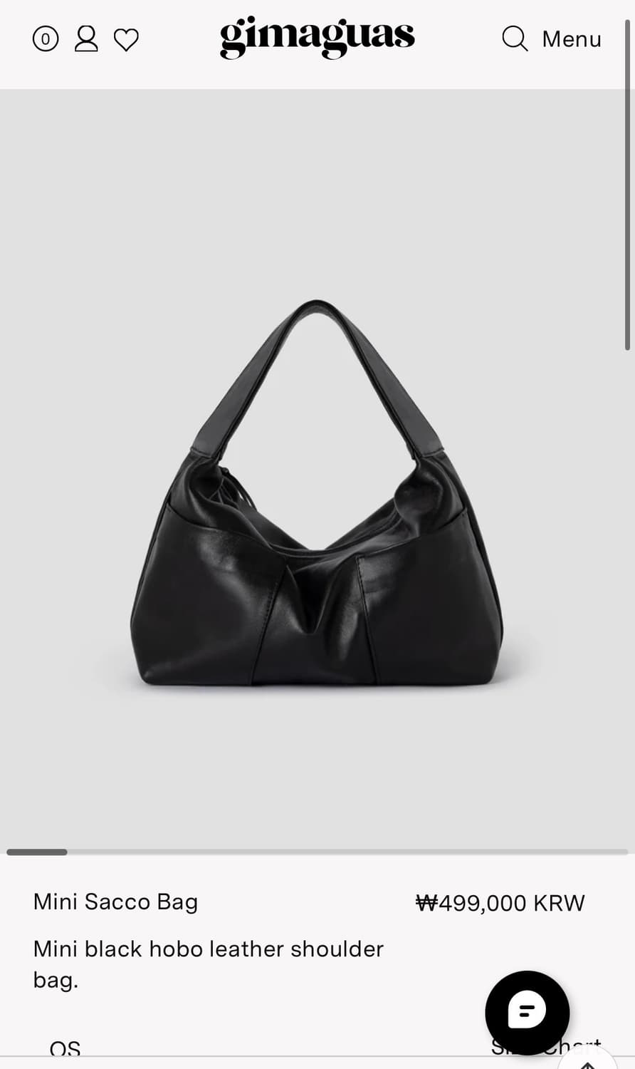 [새상품] 기마구아스 미니 사코백 블랙컬러 상품이미지4
