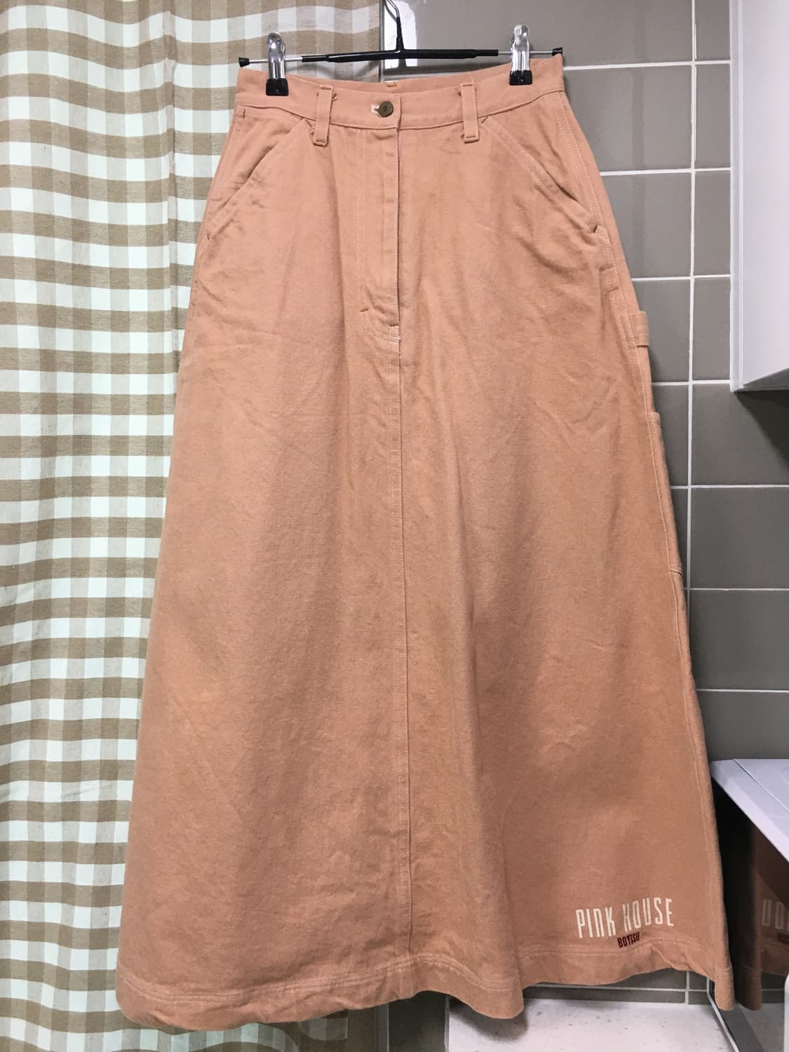 빈티지 핑크하우스 스커트 상품이미지1