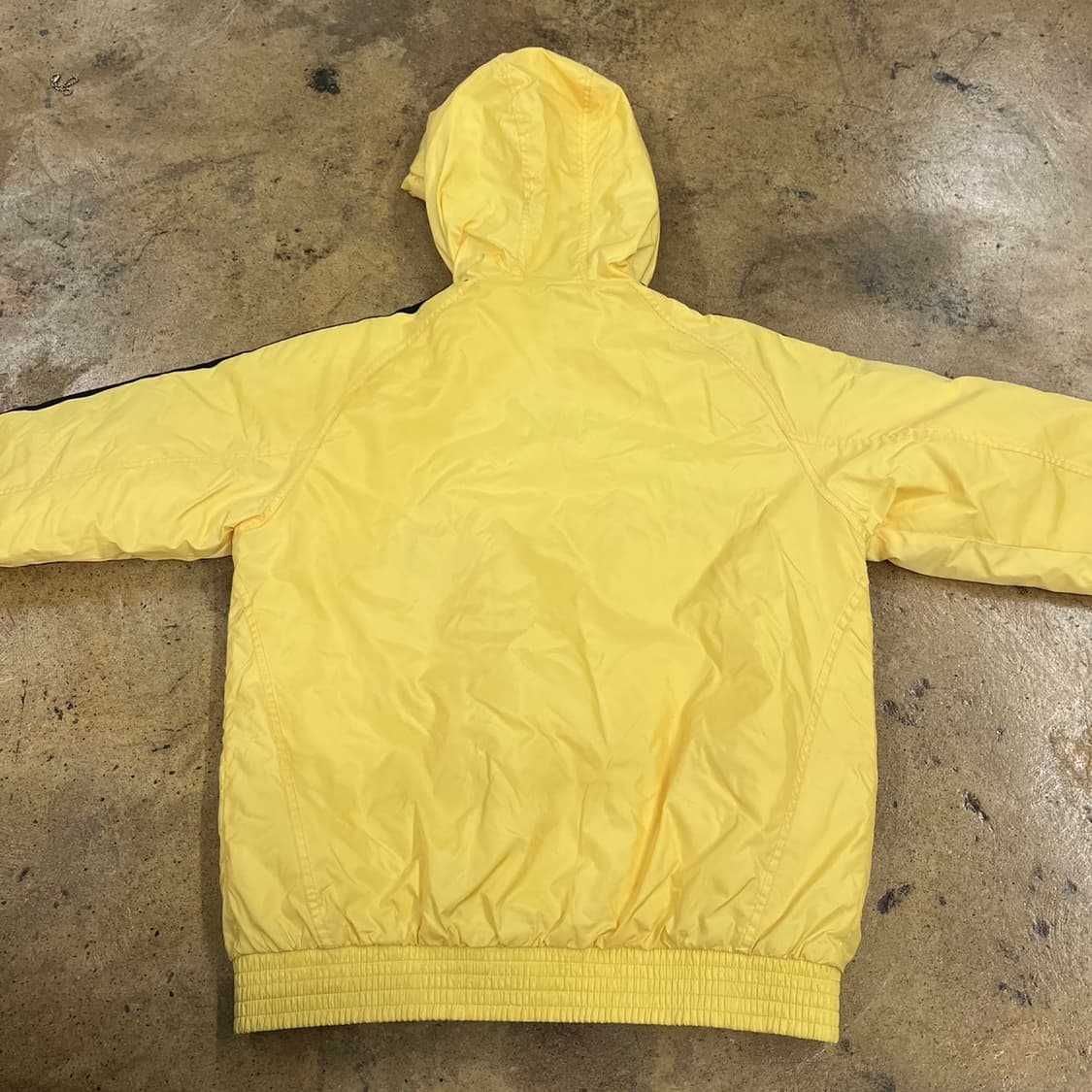 [정품/85] 아디다스 3선 옐로우 후드 패딩 수트 b18 상품이미지4