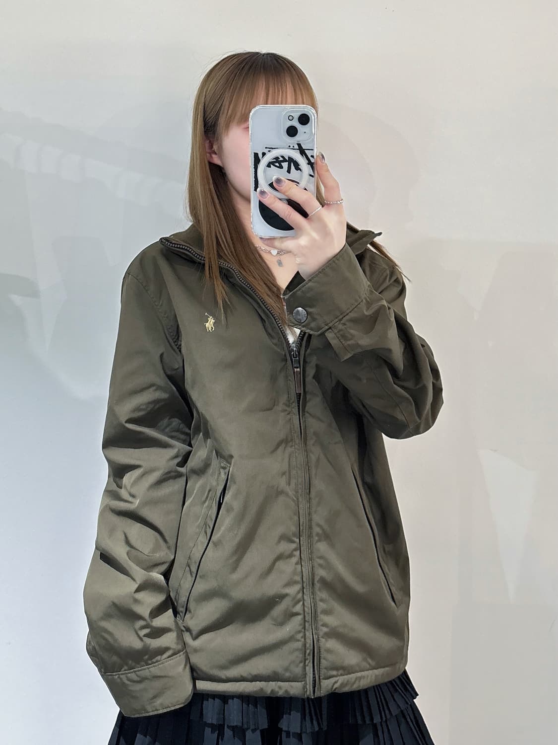 폴로랄프로렌 카키 포니 폴리쉘 자켓 상품이미지1