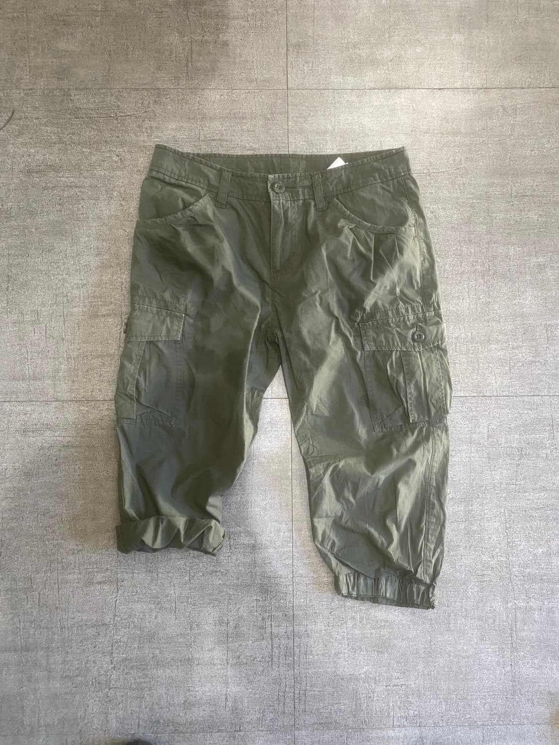 일본빈티지 Uniqlo 유니클로 올드스쿨아메카지스트릿 버뮤다카고팬츠 상품이미지1