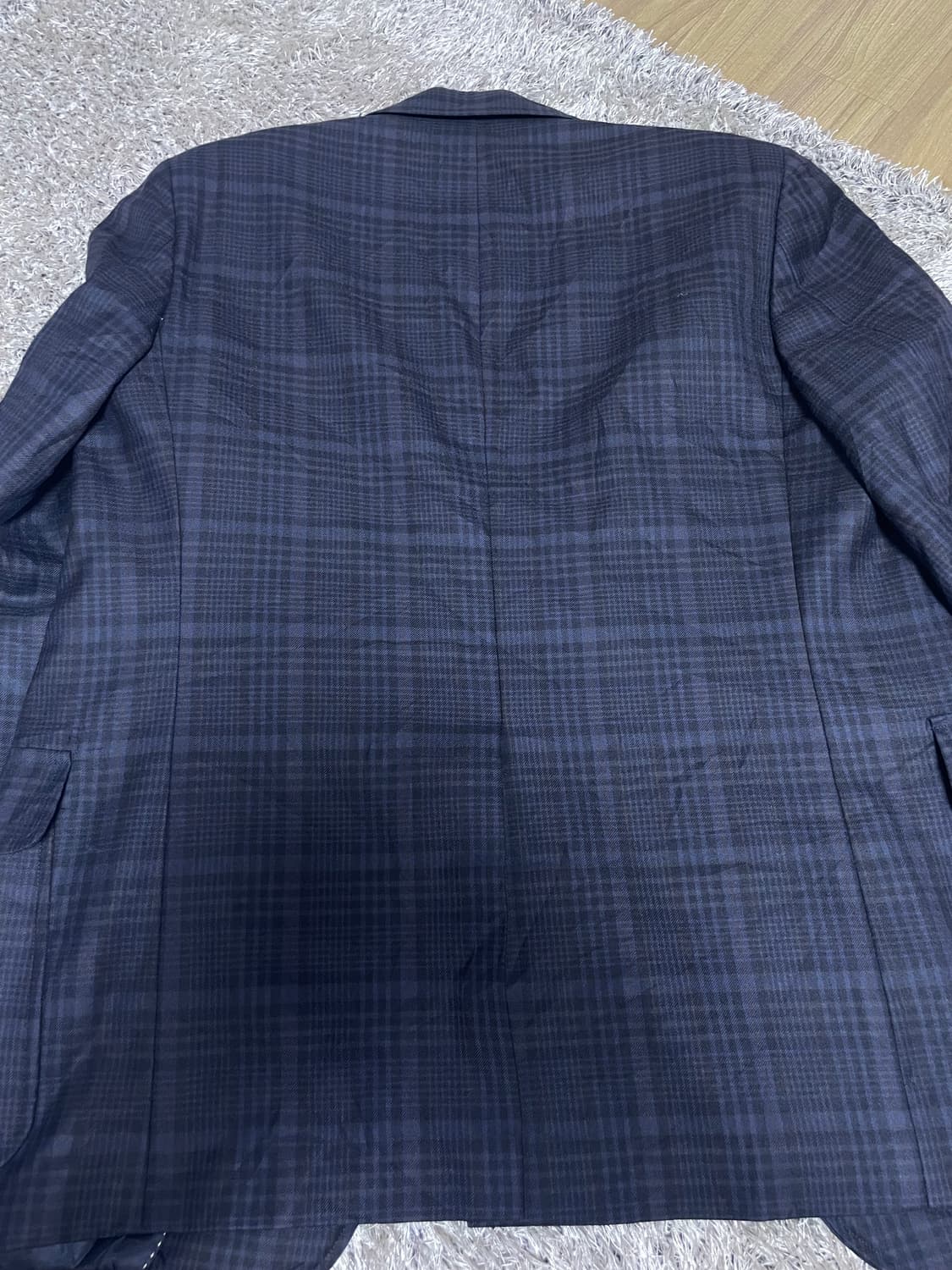 일제 NEWYORKER 체크 블레이저 사이즈 105 상품이미지5