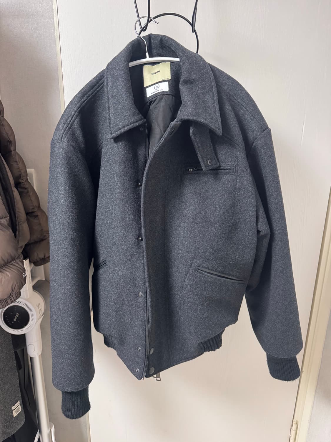 시도 25fw 울 블루종 차콜 1사이즈 상품이미지3