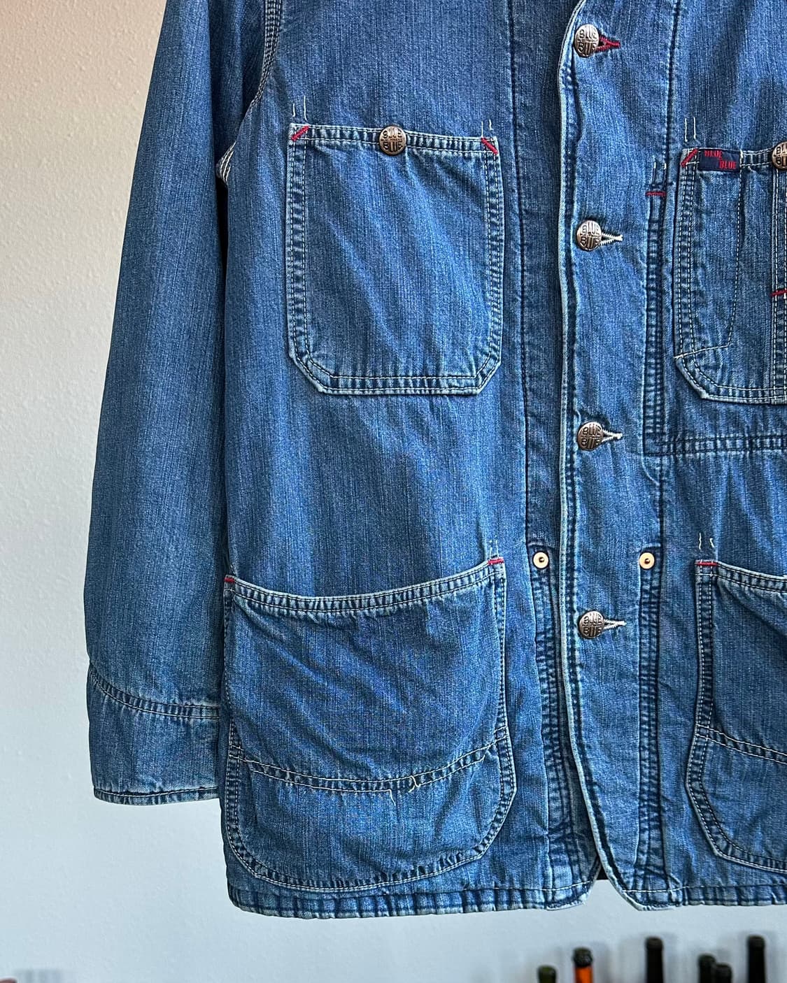 [XS]블루 블루 BLUE BLUE JAPAN 데님 커버올 자켓 상품이미지4