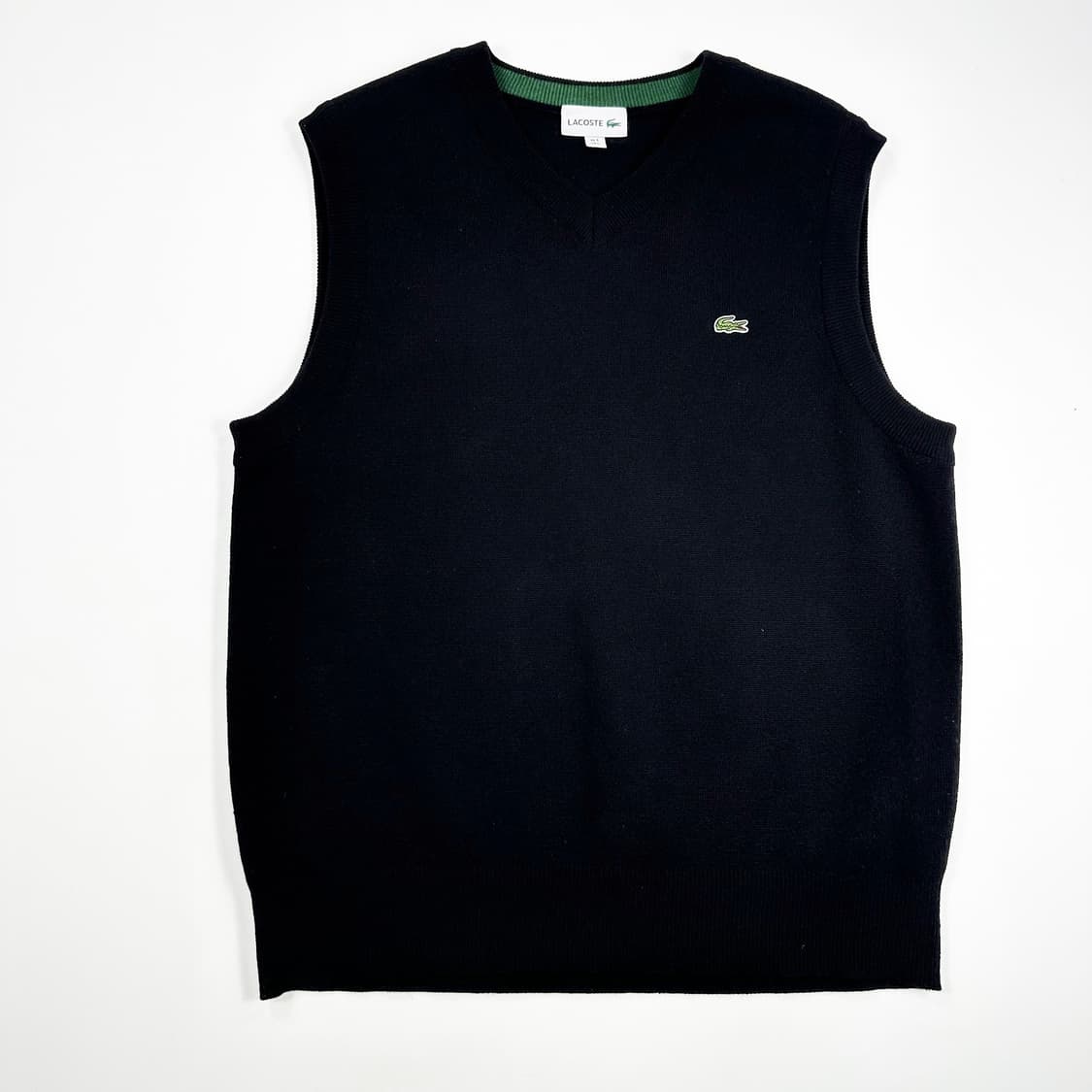 라코스테 클래식 니트 조끼 블랙 XL 상품이미지1