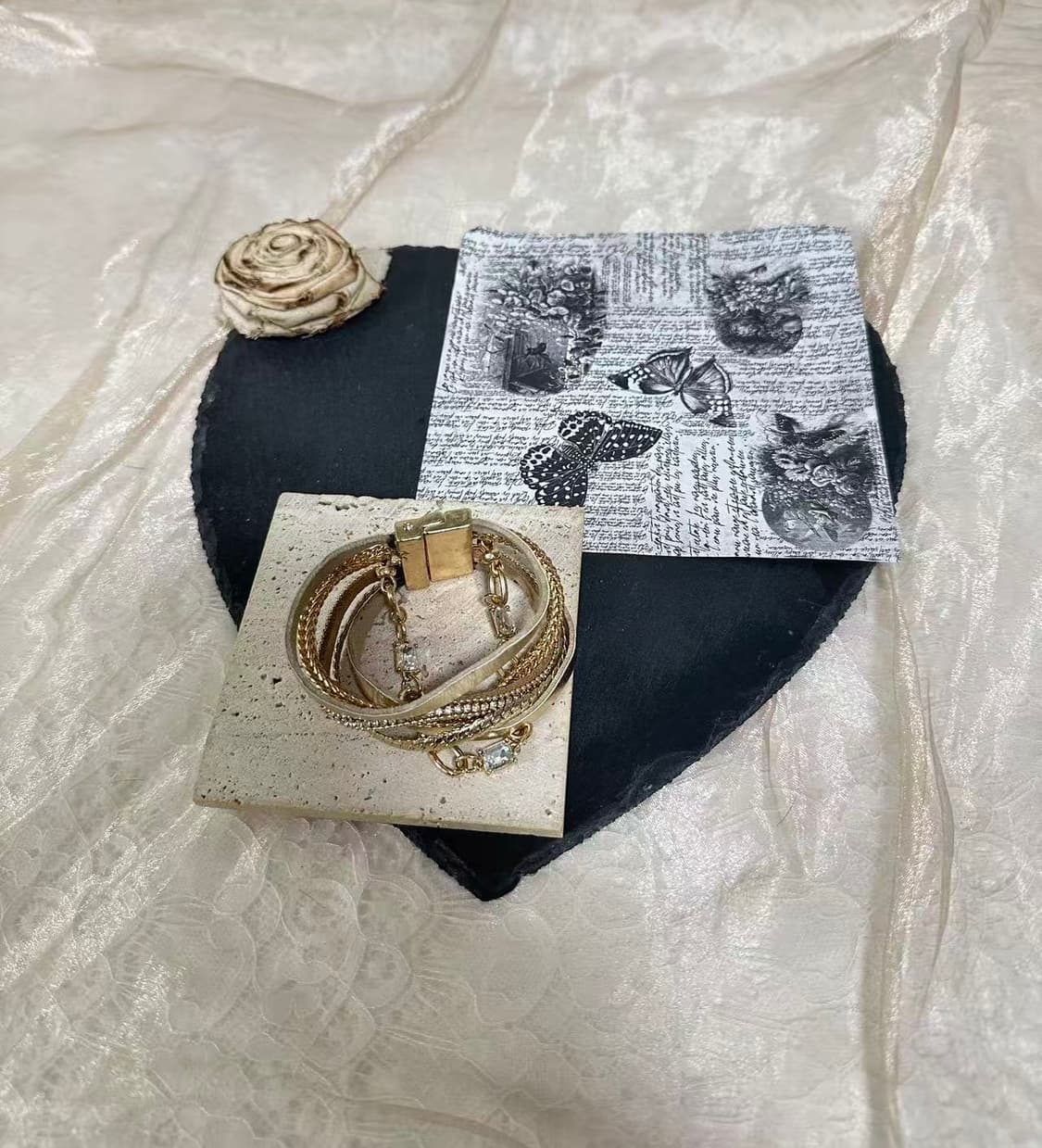 빈티지  샴핀 쇠가죽  오리엔탈  마네크틱고리 팔찌 상품이미지2