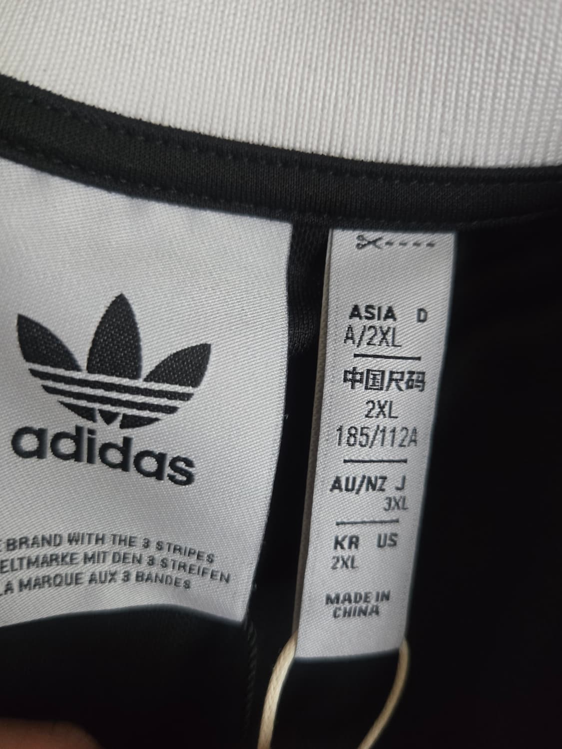 아디다스 카라 롱슬리브 블랙 2XL 상품이미지2